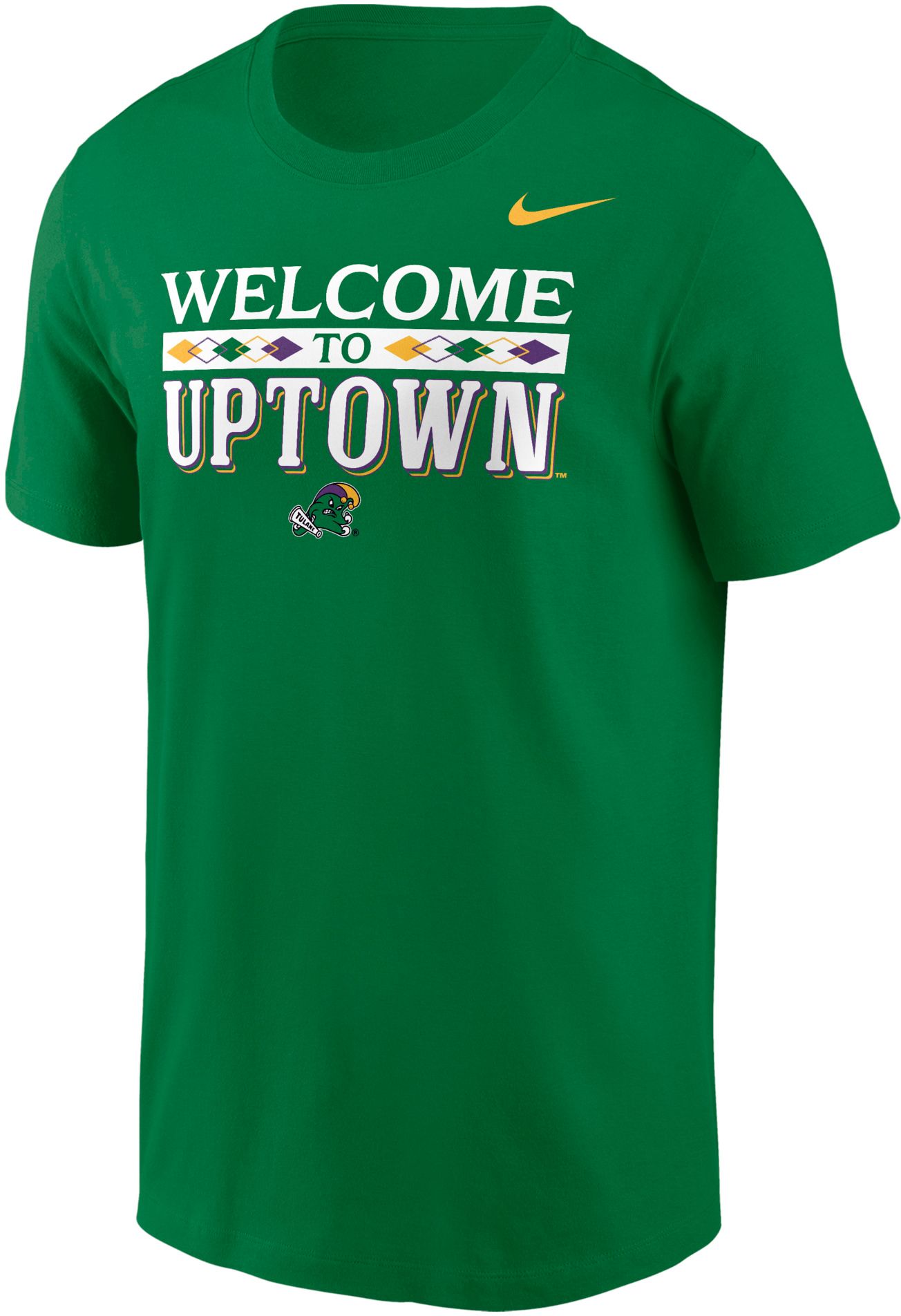 Nike Men's Tulane Green Wave Mardi Gras T-Shirt, XXL