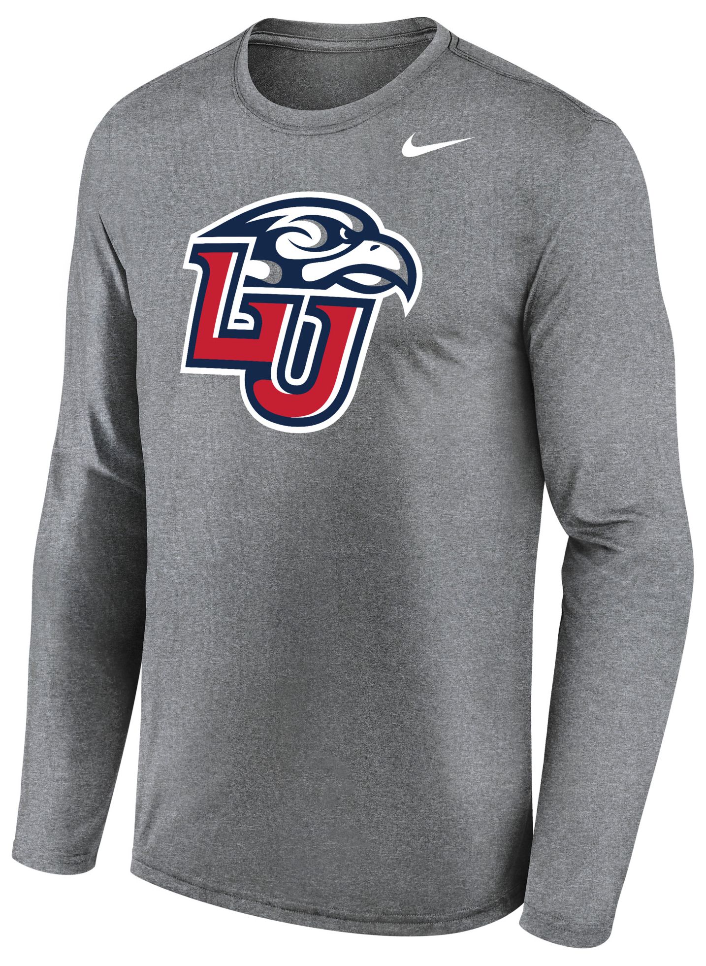 Nike Men's Liberty Flames Gray Legend Long Sleeve Shirt