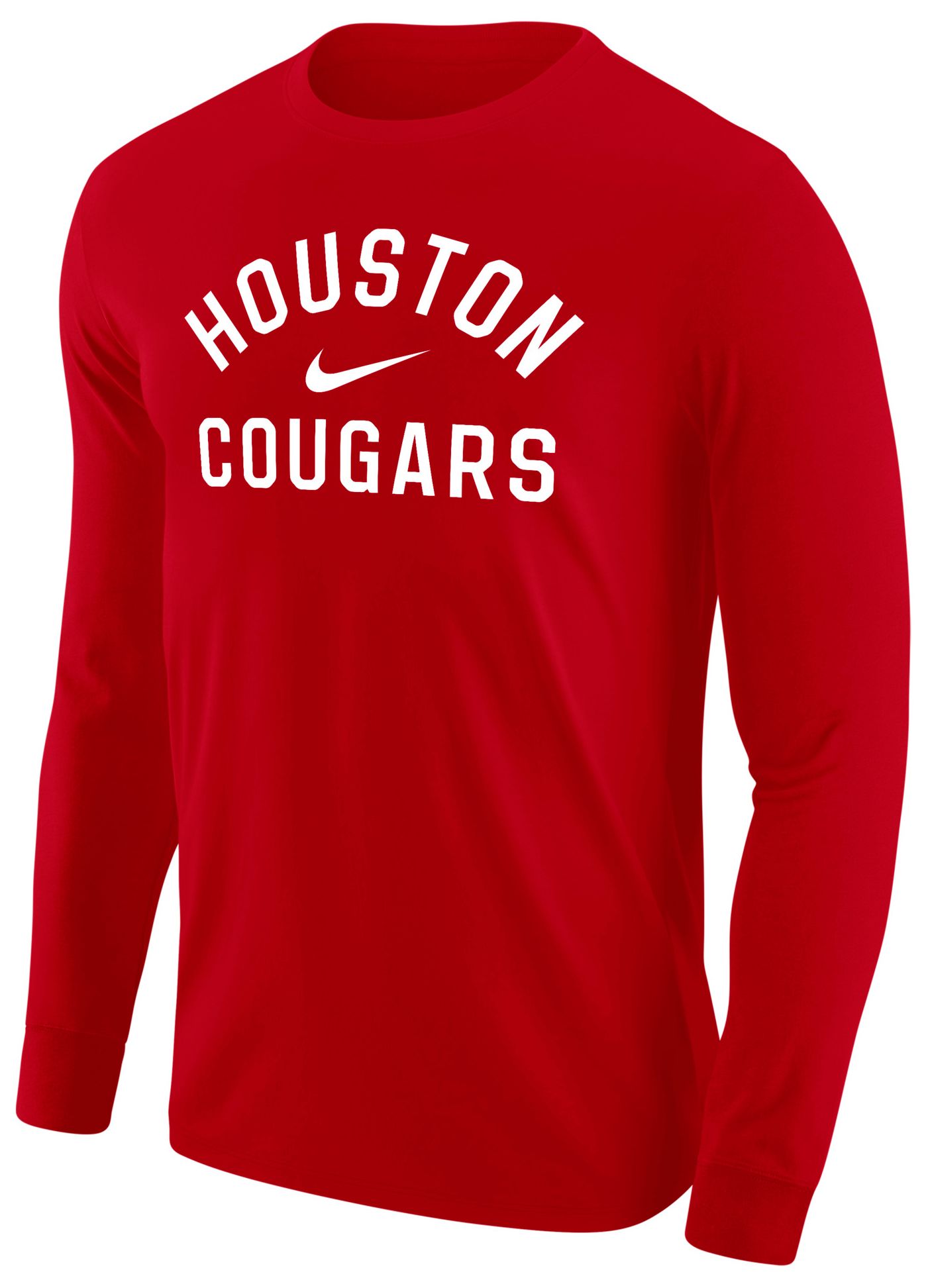 Nike Men's Houston Cougars Red Long Sleeve Shirt