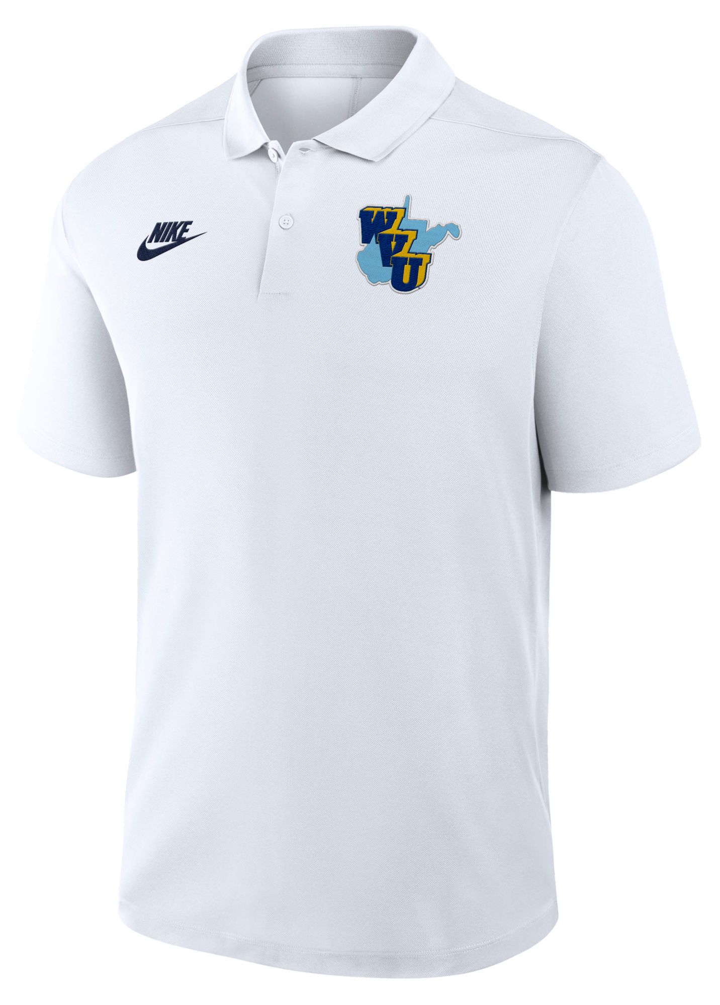 Nike Men's West Virginia Mountaineers White Game Polo