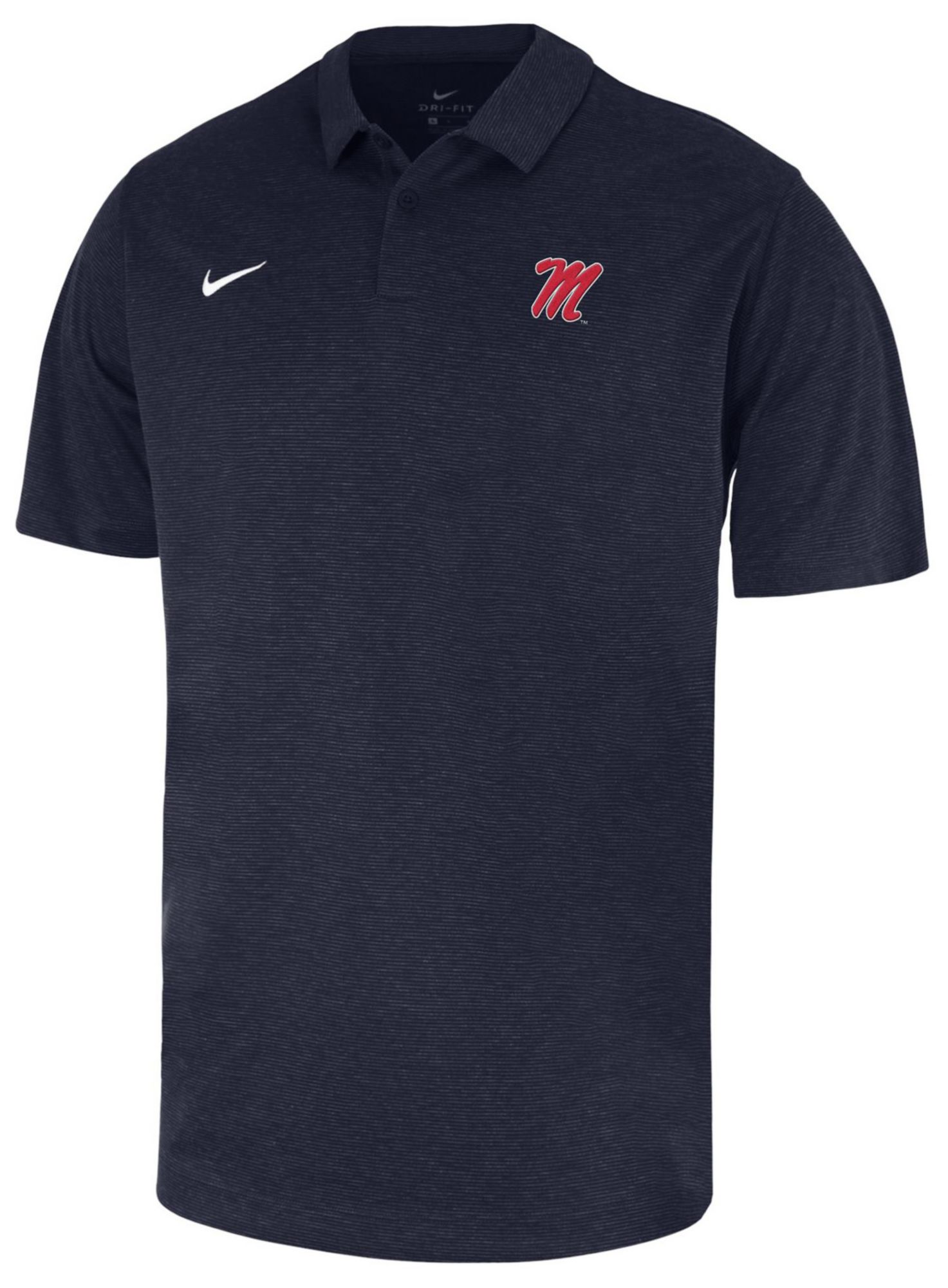 Nike Men's Ole Miss Rebels Navy Heathered Polo