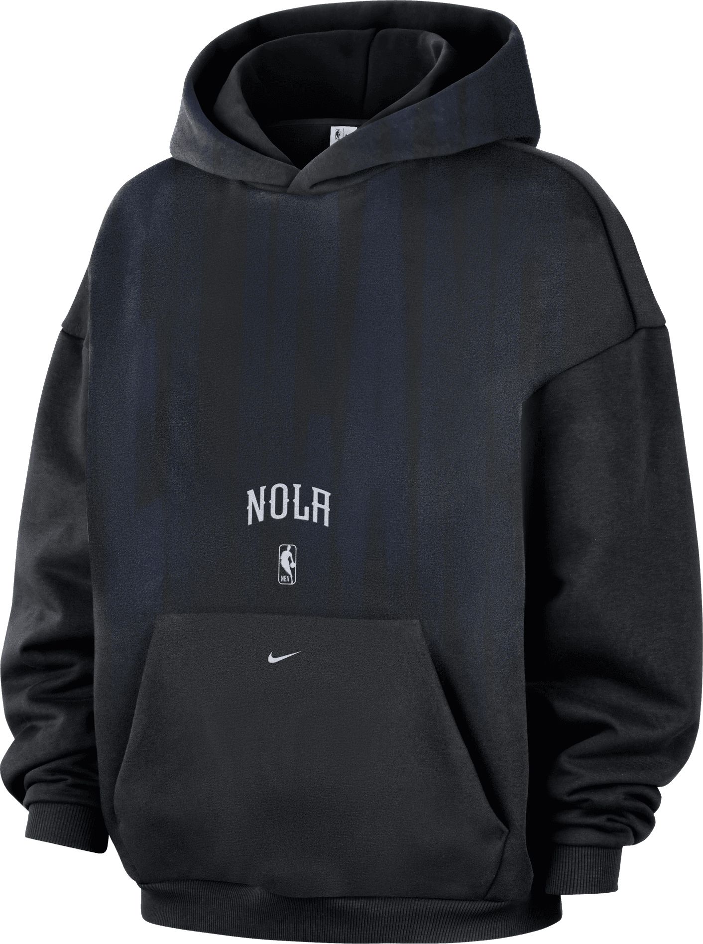 Nike Adult New Orleans Pelicans Worn With Obsession Standard Issue Game Theater Team Hoodie, Men's, XL, Black