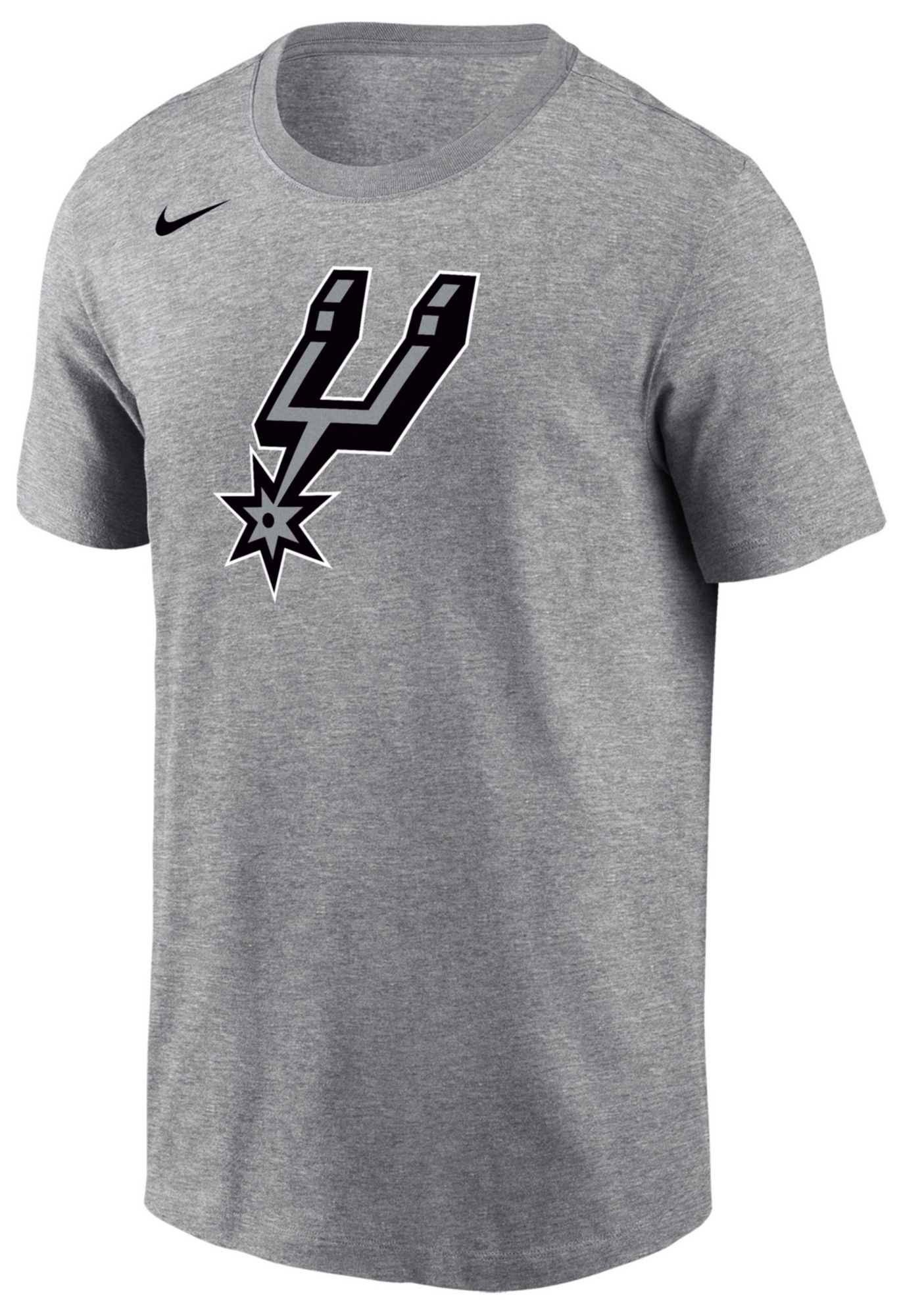 Nike Men's San Antonio Spurs Grey Logo T-Shirt