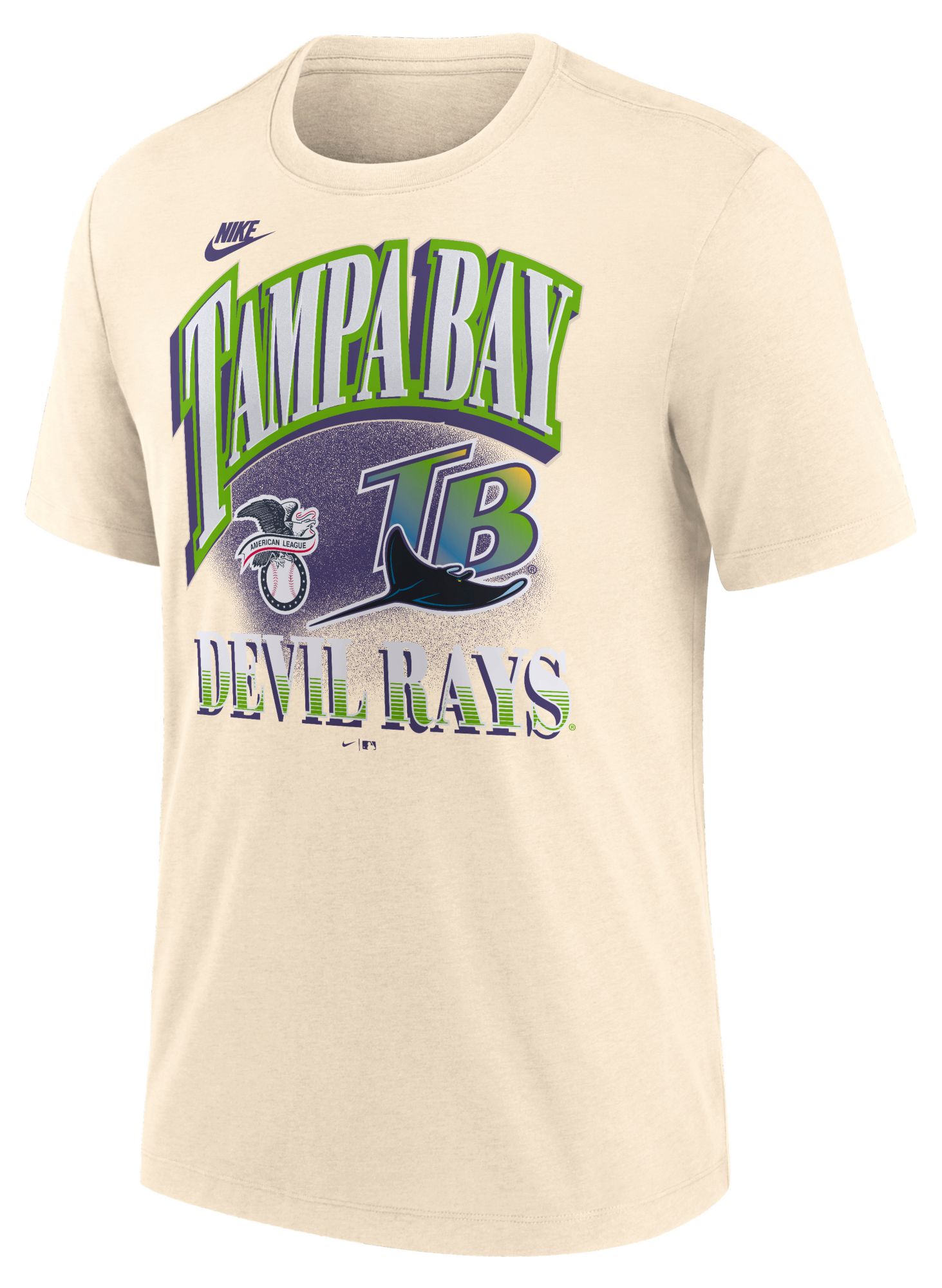 Nike Men's Tampa Bay Rays Tan Cooperstown Vintage T-Shirt