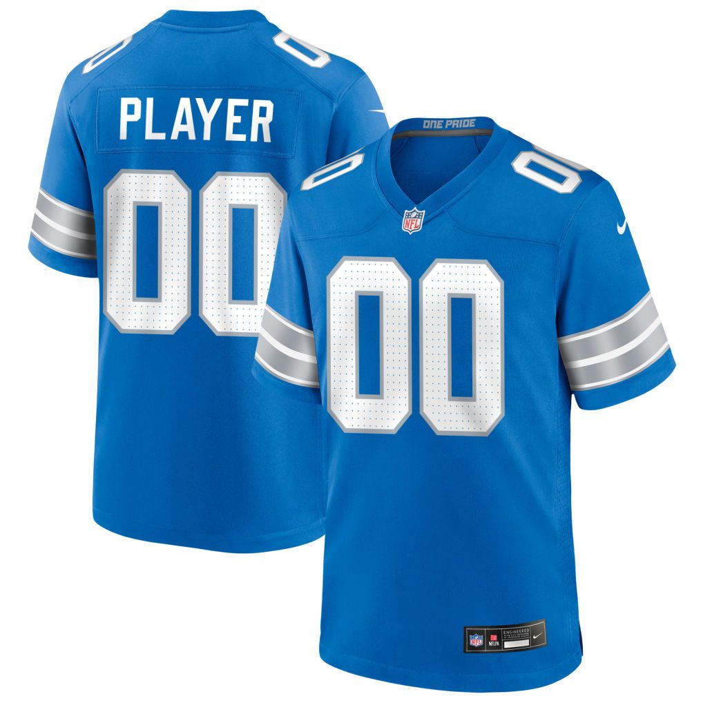 Nike Men's Detroit Lions Draft Pick #1 Blue Home Game Jersey