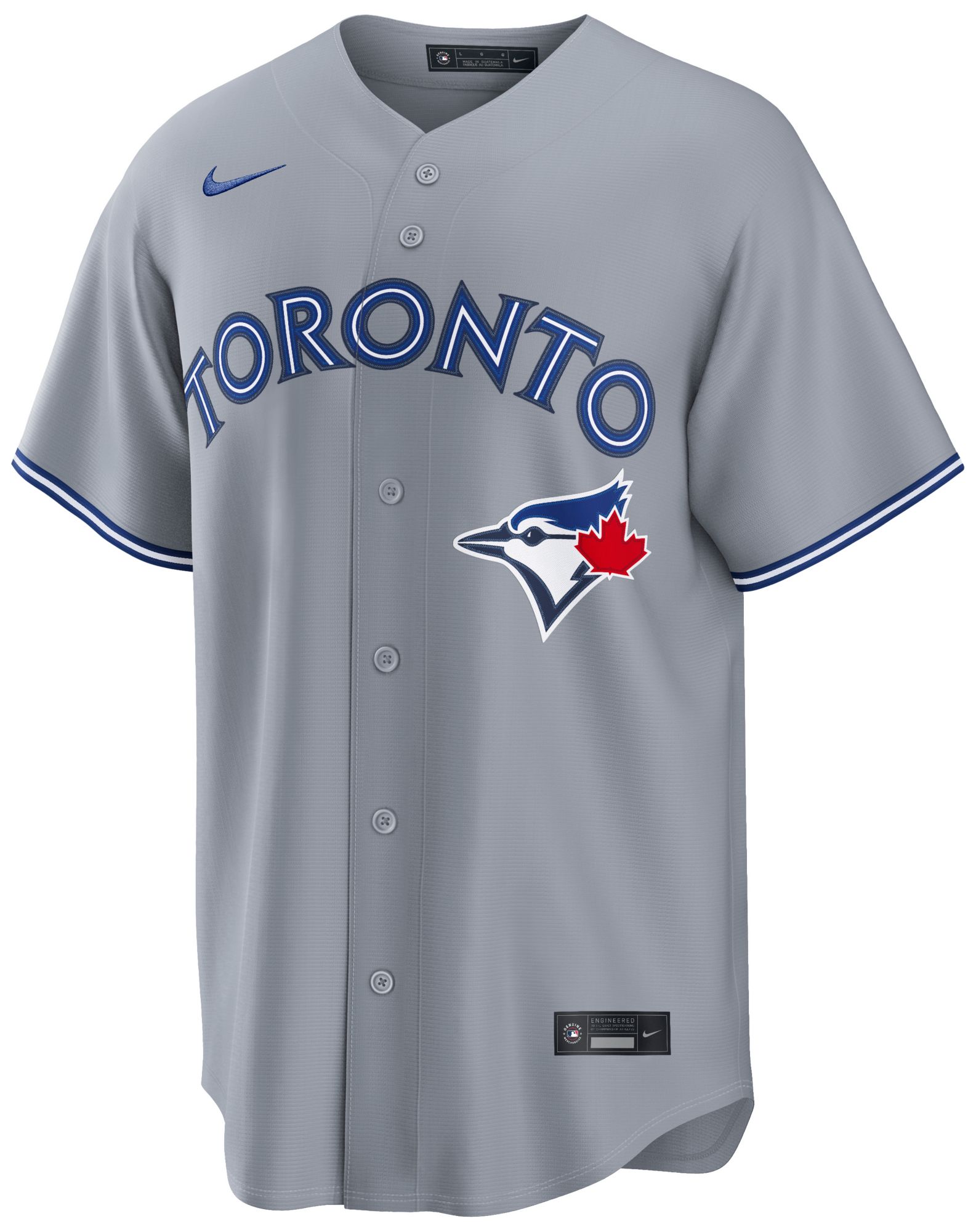 Nike Men's Toronto Blue Jays Grey Alternate Replica Jersey