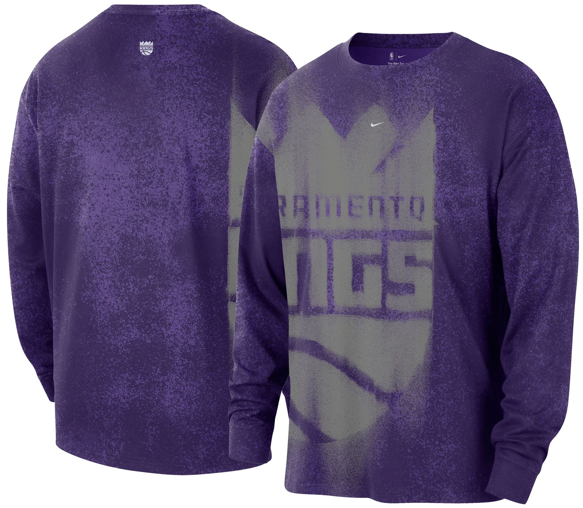 Nike Adult Sacramento Kings Worn With Obsession Essential Game Theater Anthem Long Sleeve Shirt, Men's, XL, Purple