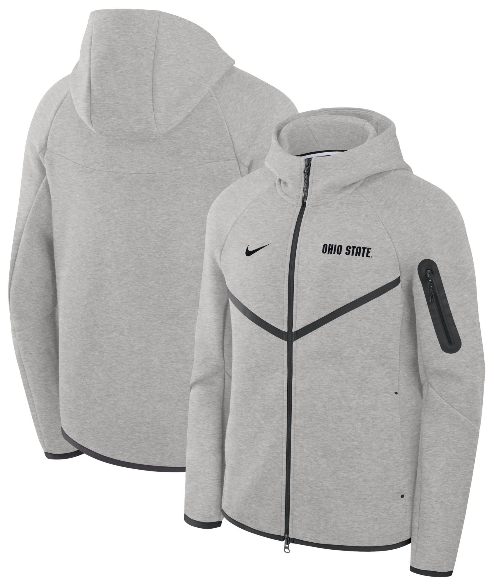Nike Men's Ohio State Buckeyes Tech Fleece Full-Zip Hoodie