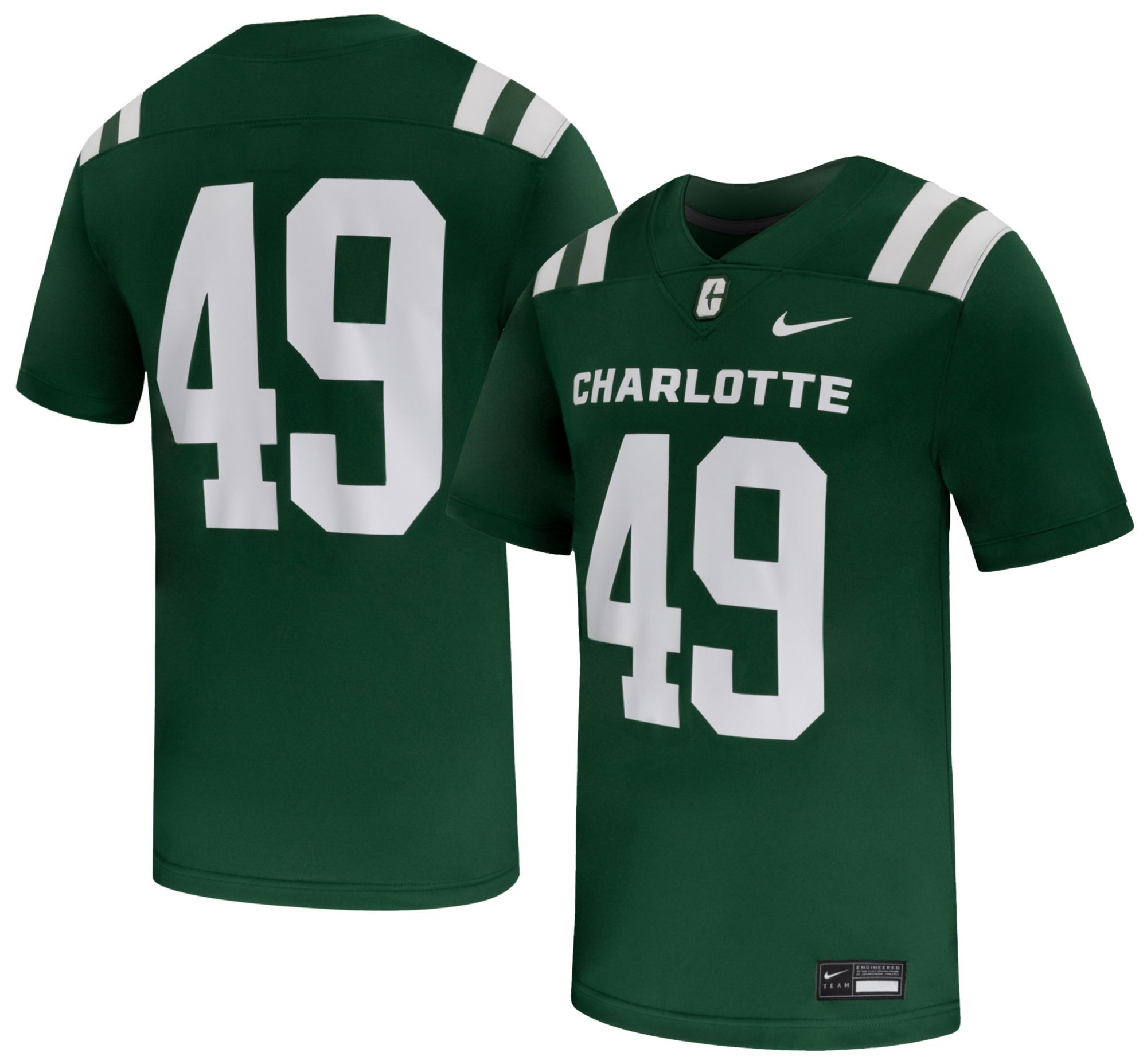 Nike Green Men's Charlotte 49ers Replica Football Jersey