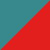 Teal/Crimson