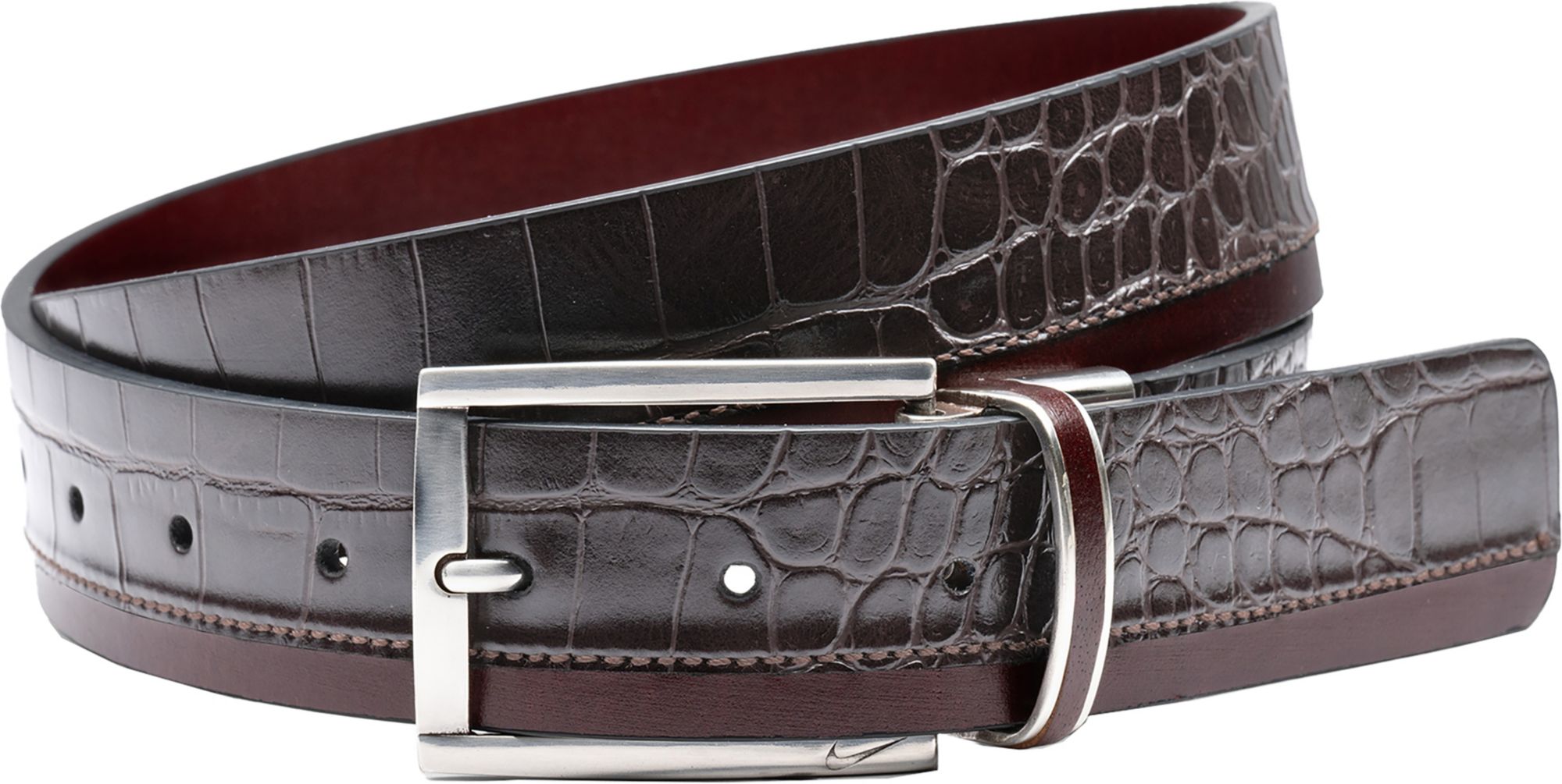 Nike Men's Croco Leather Golf Belt