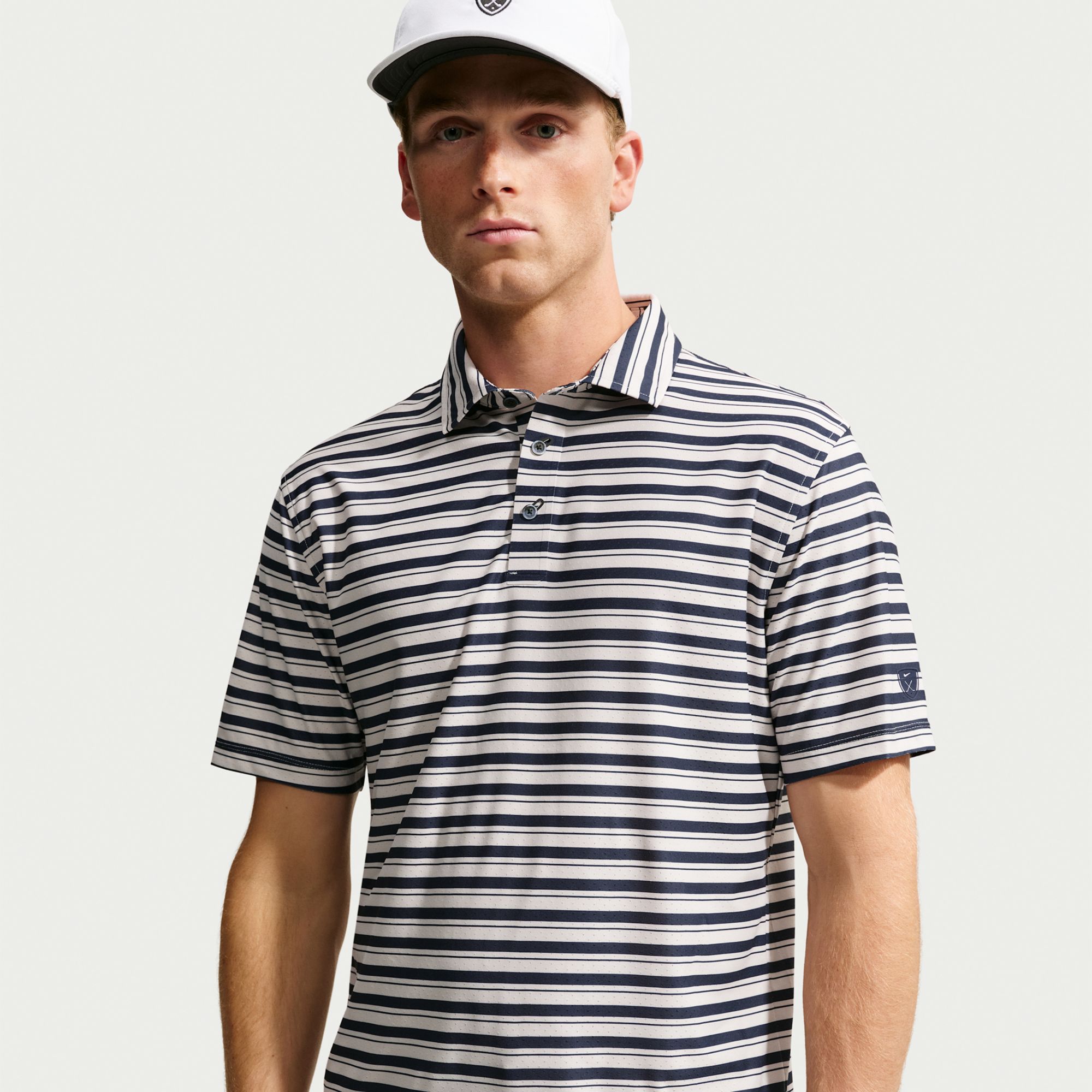 Nike Men's Tailored Performance Dri-FIT Stripe Short Sleeve Golf Polo