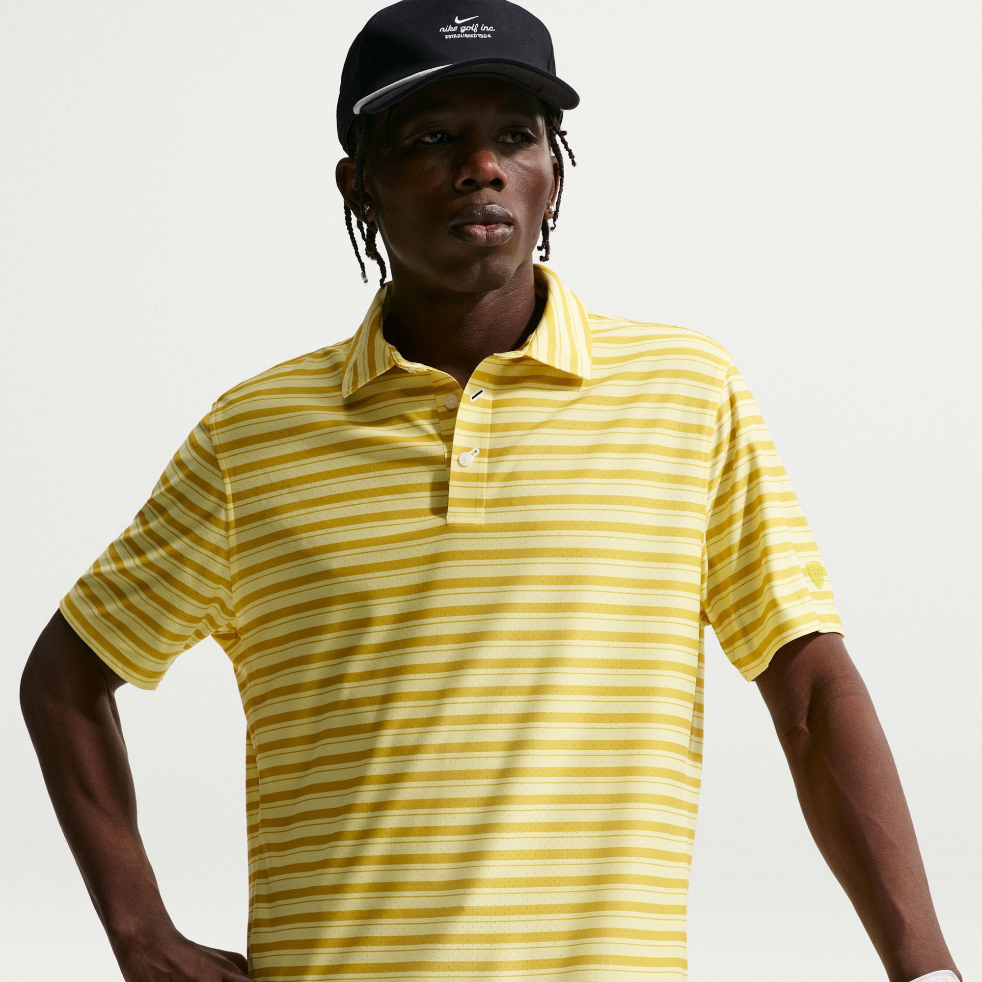 Nike Men's Tailored Performance Dri-FIT Stripe Short Sleeve Golf Polo