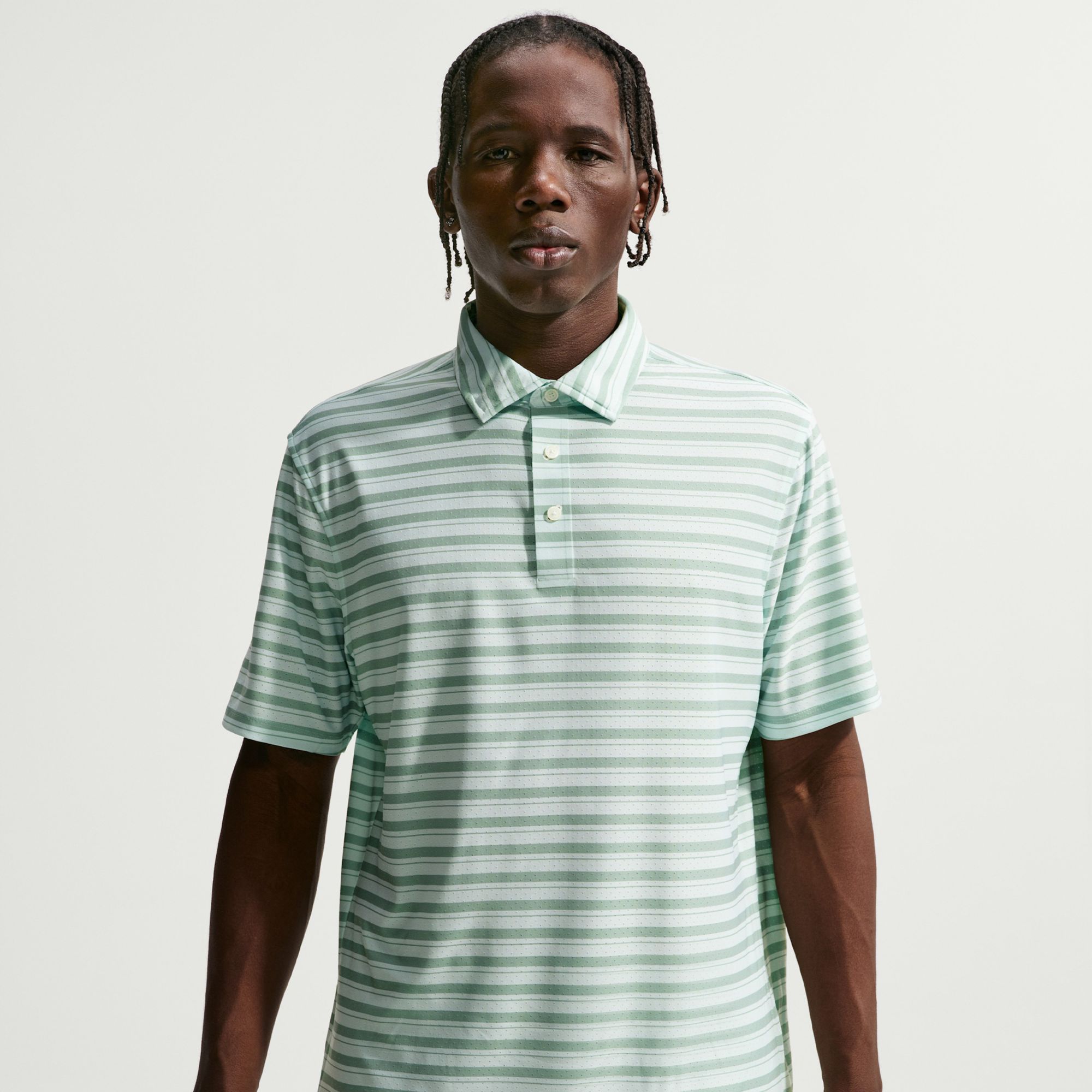 Nike Men's Tailored Performance Dri-FIT Stripe Short Sleeve Golf Polo