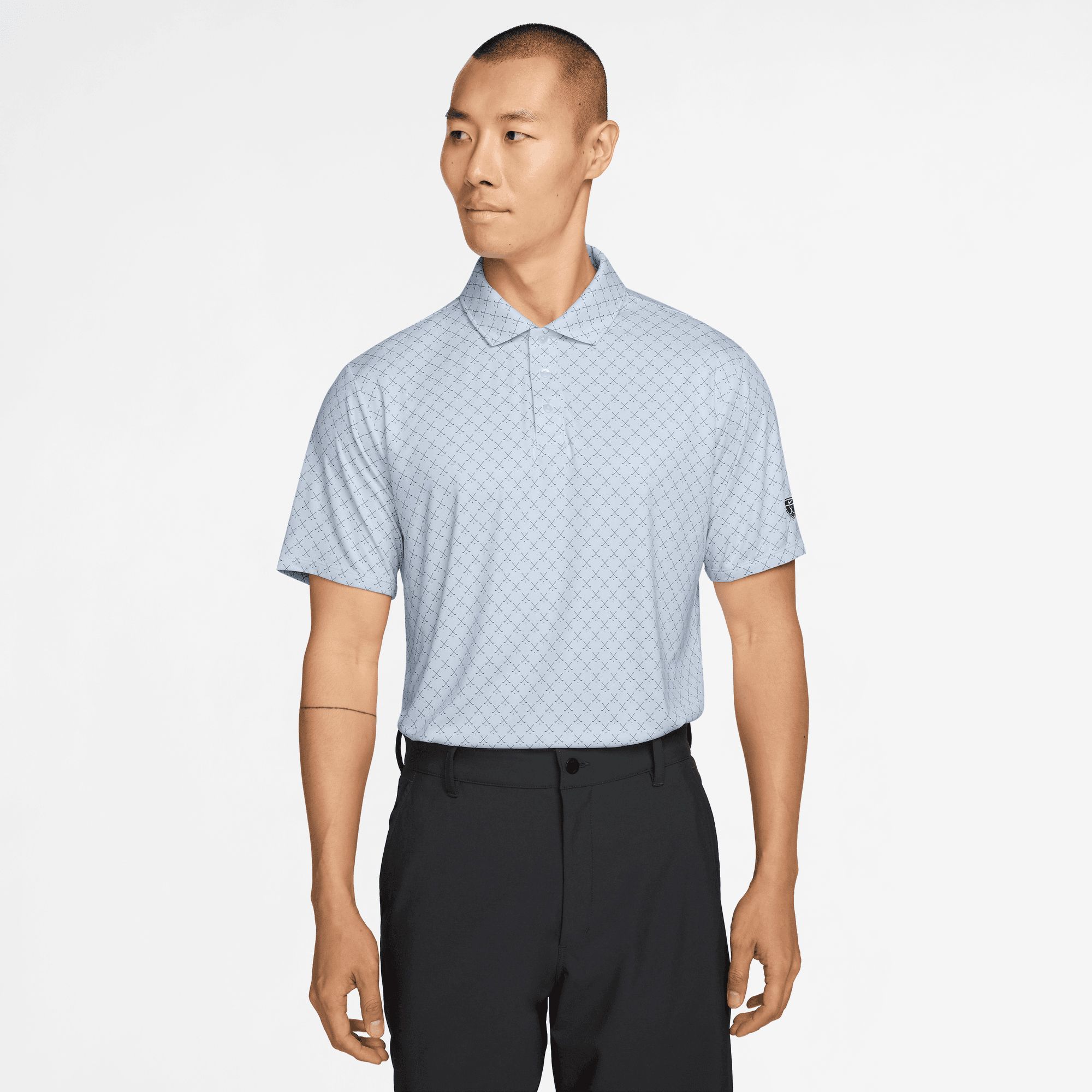 Nike Men's Par Dri-FIT Clubs Print Short Sleeve Golf Polo