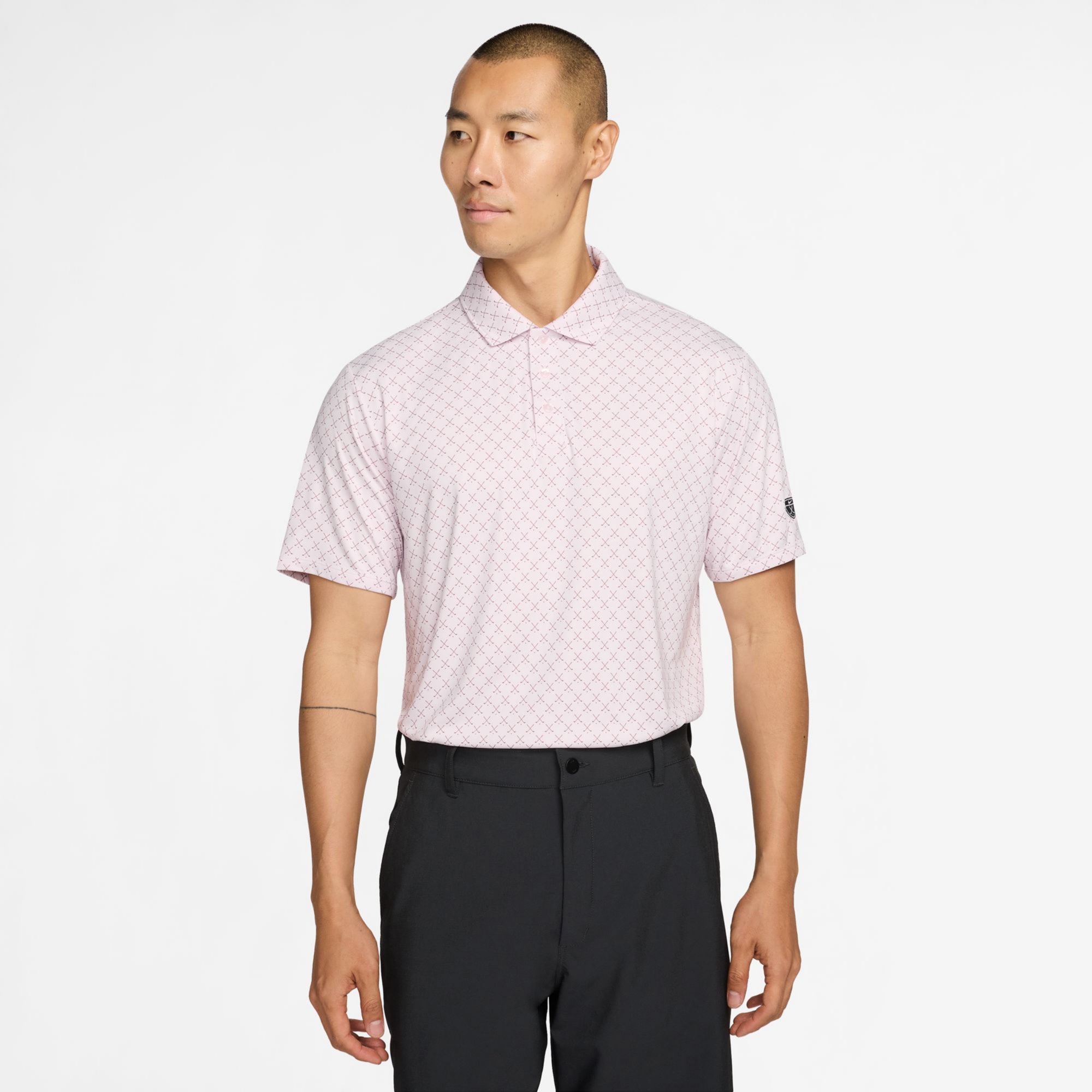 Nike Men's Par Dri-FIT Clubs Print Short Sleeve Golf Polo