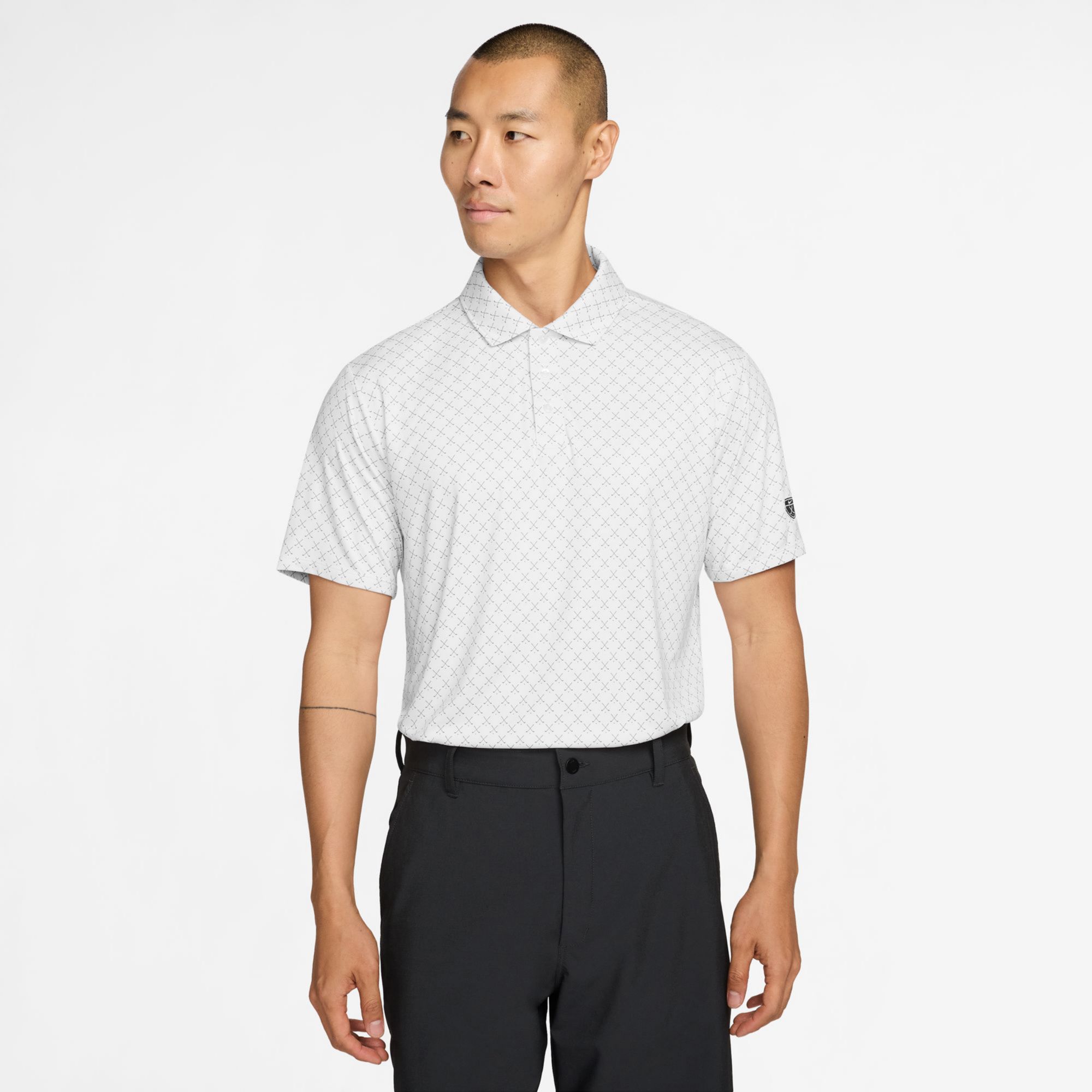 Nike Men's Par Dri-FIT Clubs Print Short Sleeve Golf Polo