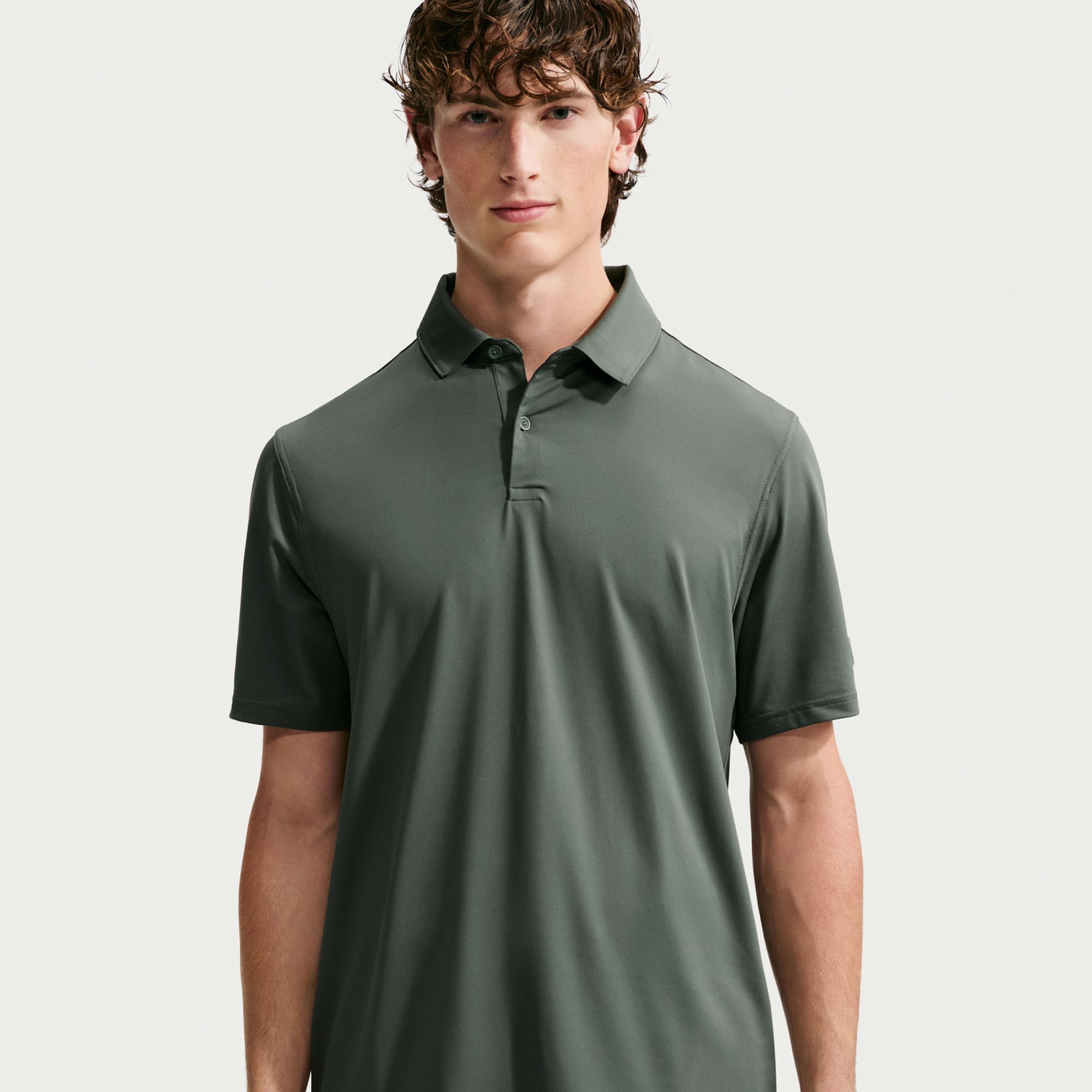 Nike Men's Velocity Dri-FIT Solid Short Sleeve Golf Polo, Medium, Camo Green