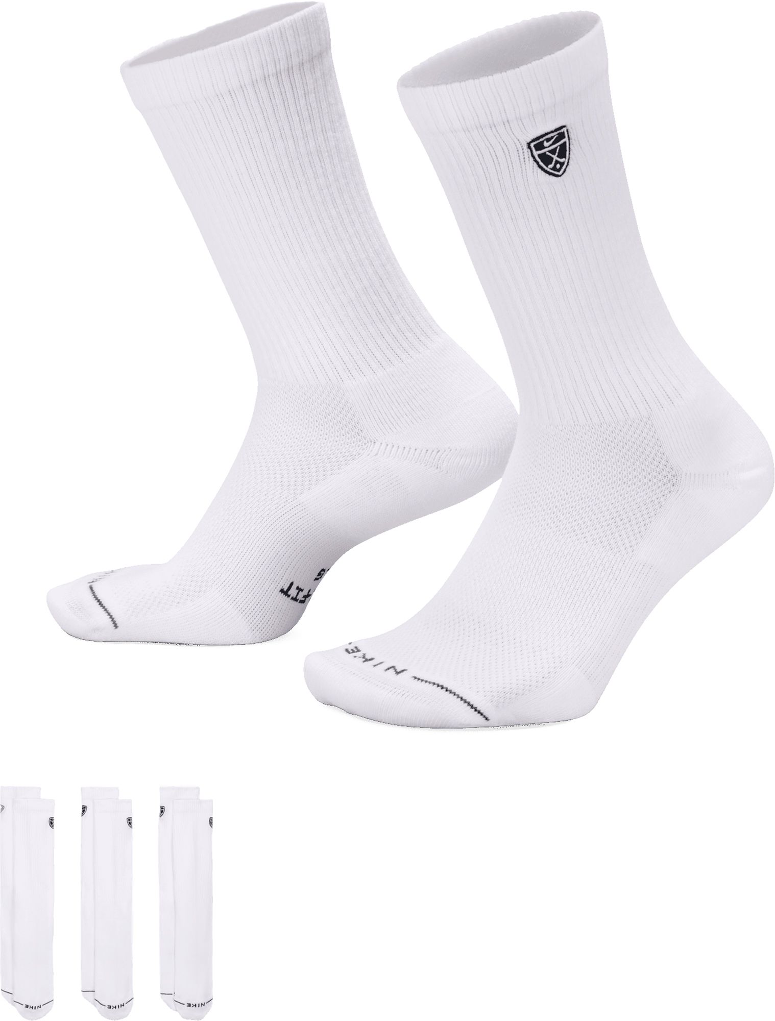 Nike Men's Everyday Elevated Shield Golf Crew Socks – 3 Pack