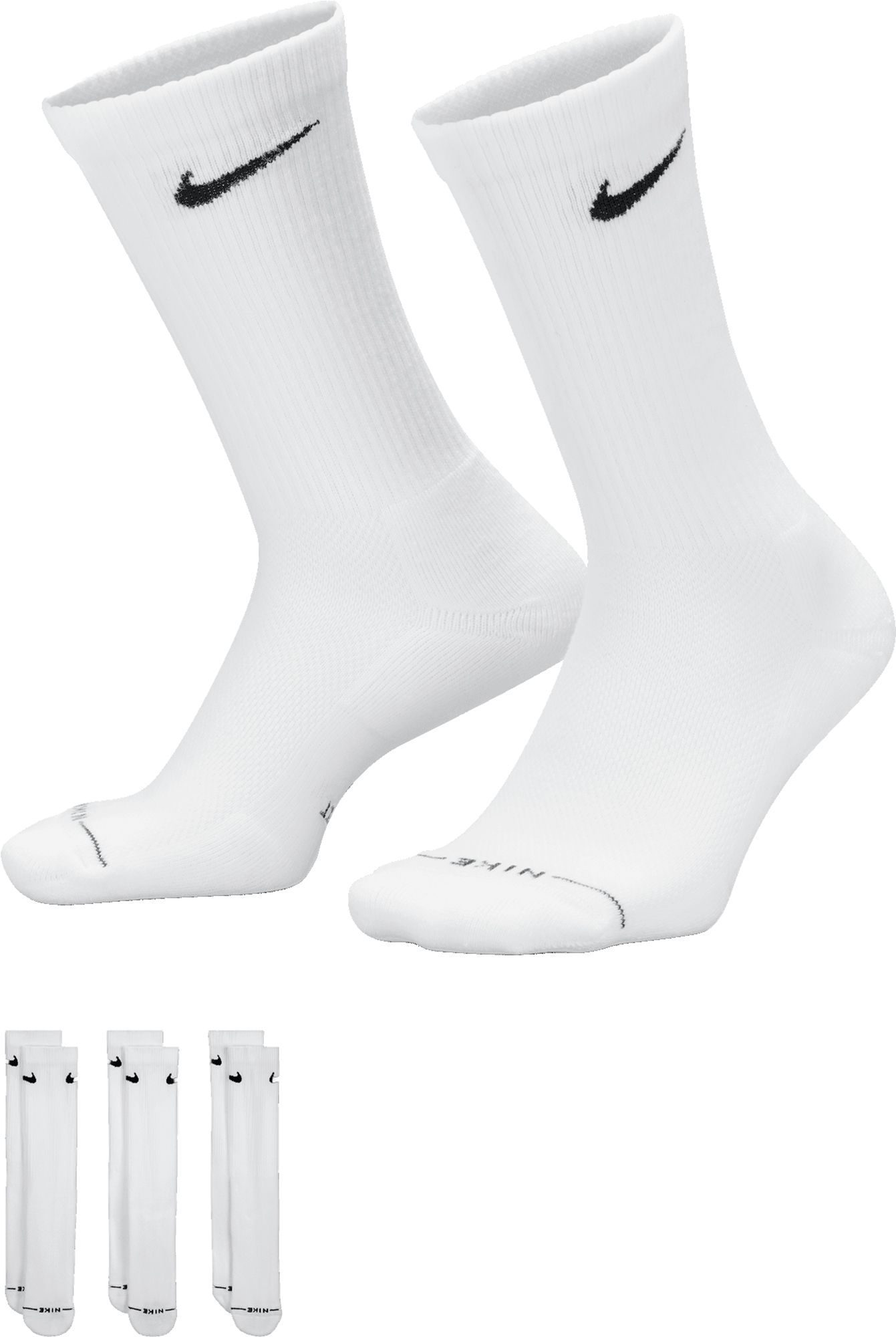 Nike Men's Everyday Elevated Golf Crew Socks – 3 Pack