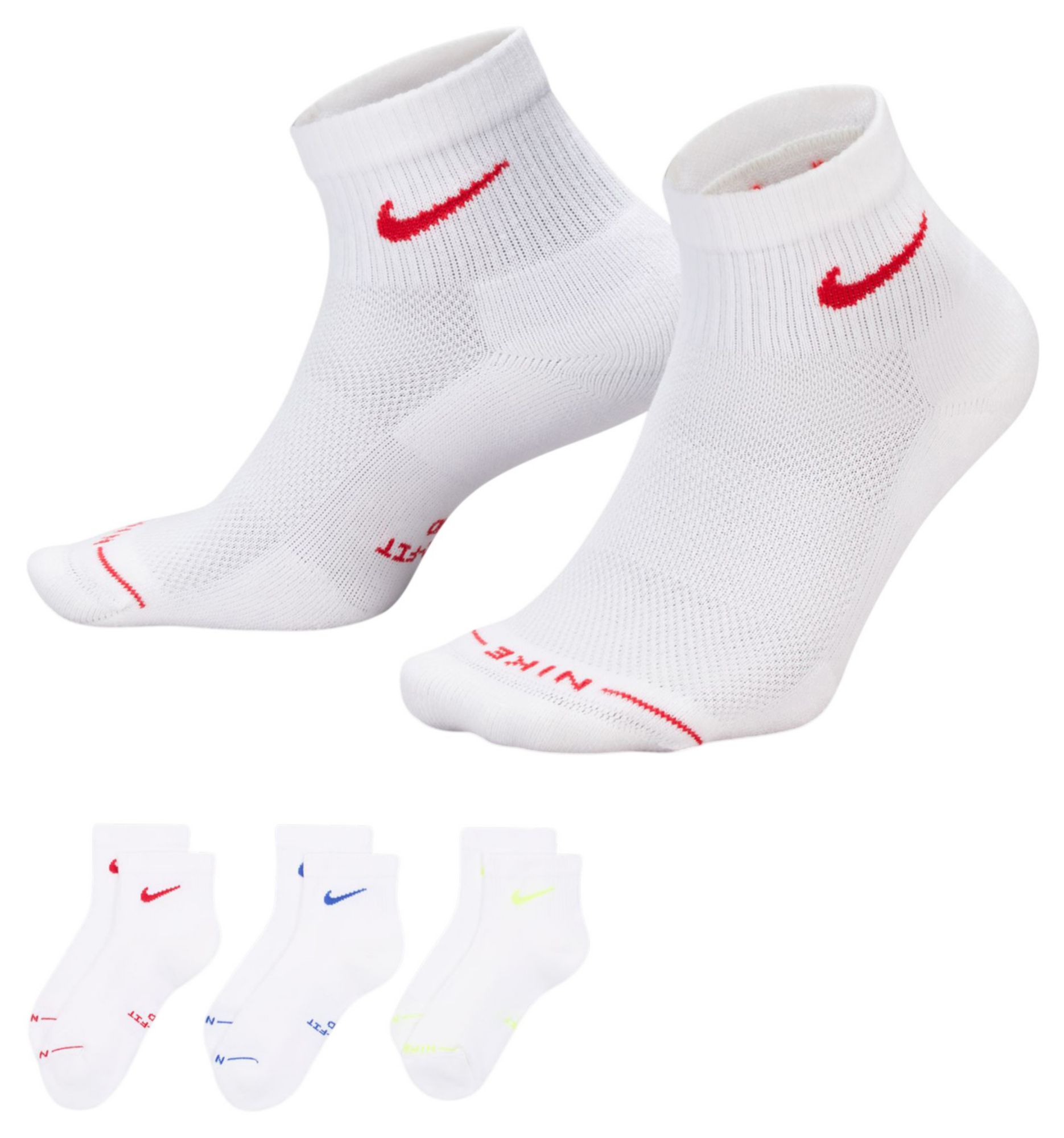 Nike Men's Everyday Elevated Ankle Golf Socks – 3 Pack