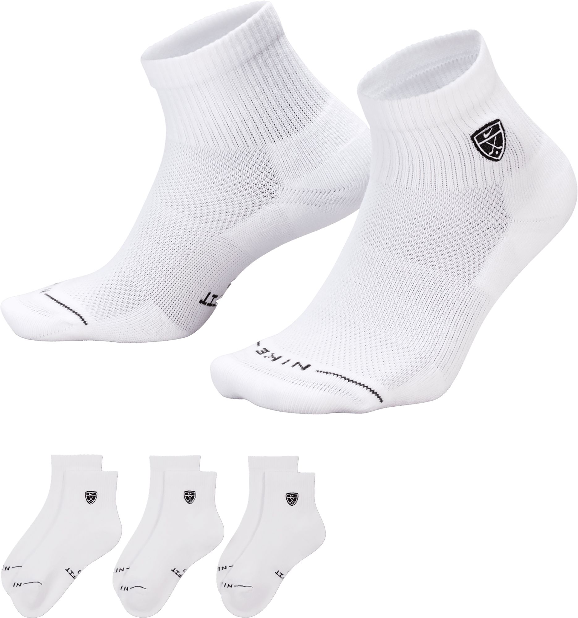 Nike Men's Everyday Elevated Shield Golf Ankle Socks – 3 Pack