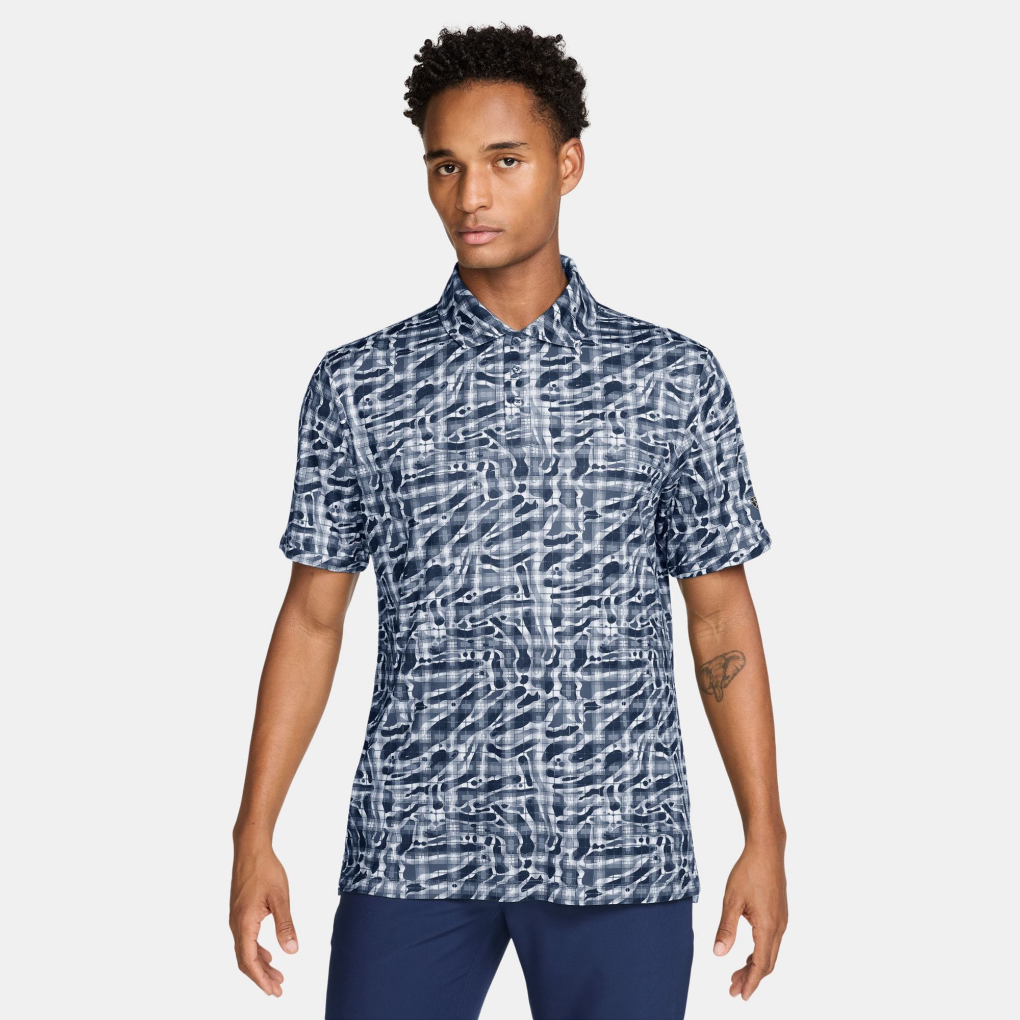 Nike Men's Par Dri-FIT Tartan Golf Polo