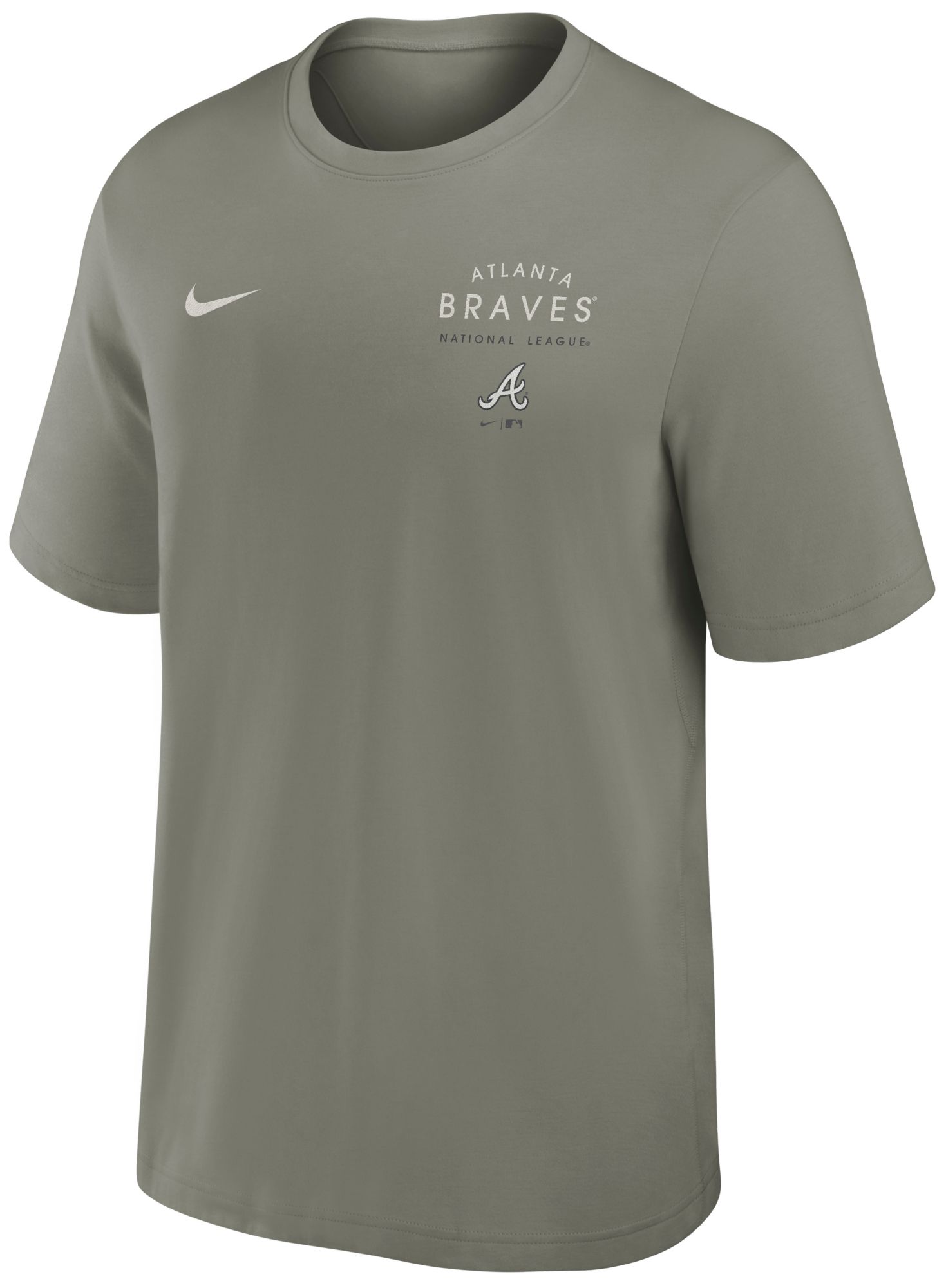 Nike Men's Atlanta Braves Gray Primary Statement T-Shirt