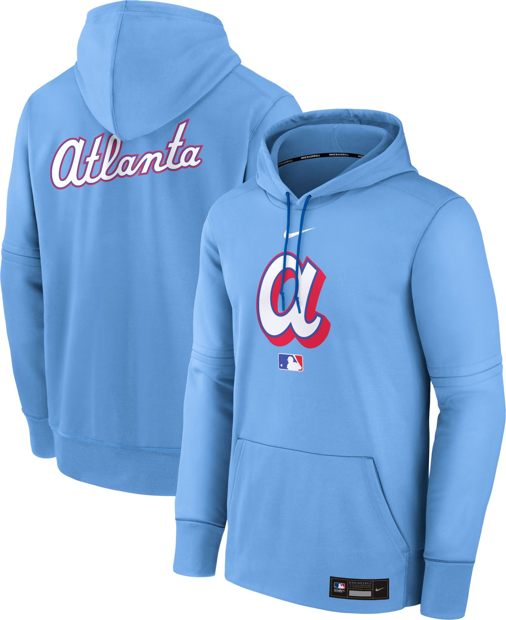 Nike Men's Atlanta Braves 2026 City Connect Therma Authentic Collection Hoodie
