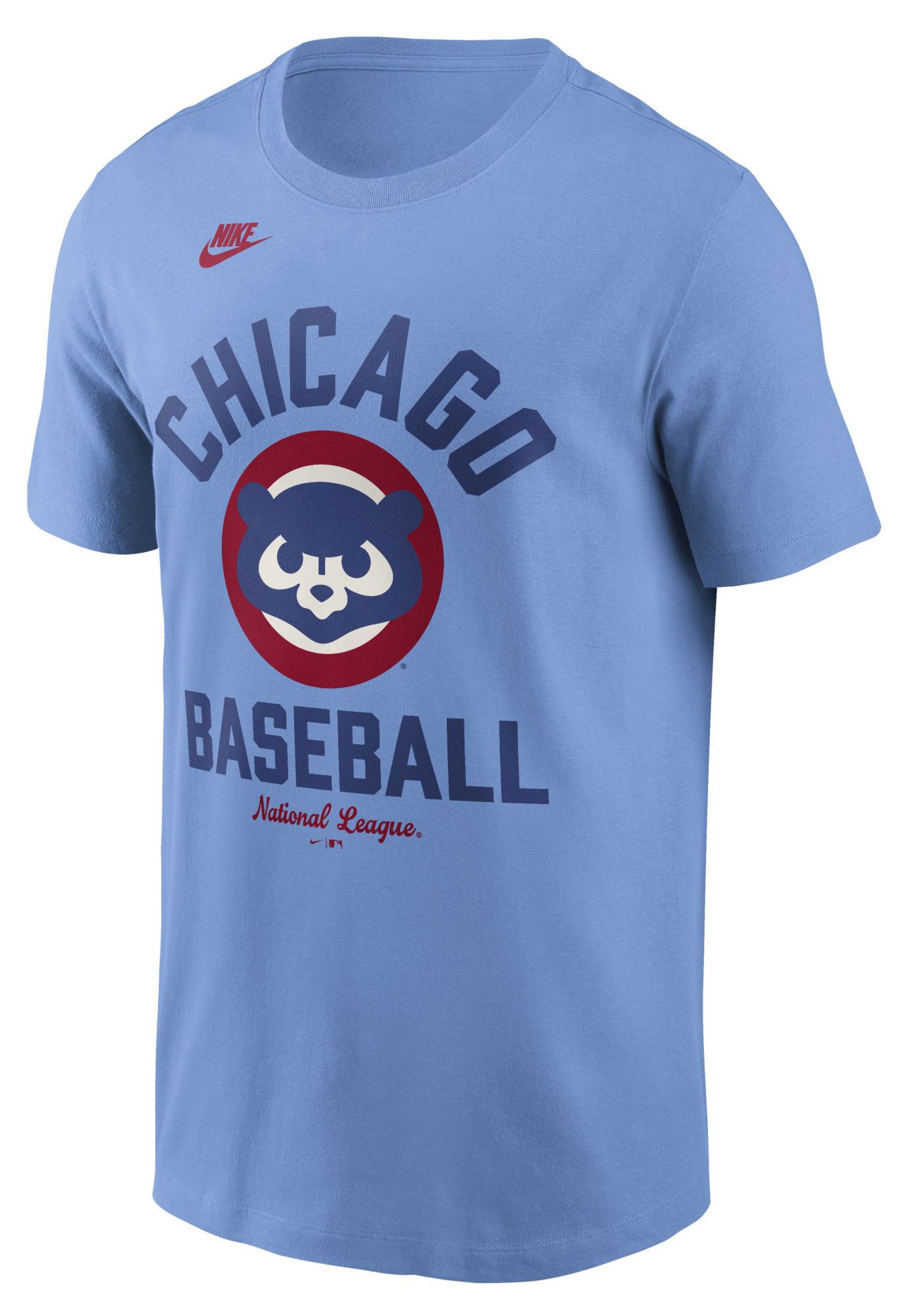 Nike Men's Chicago Cubs Blue Arch Logo Cooperstown T-Shirt
