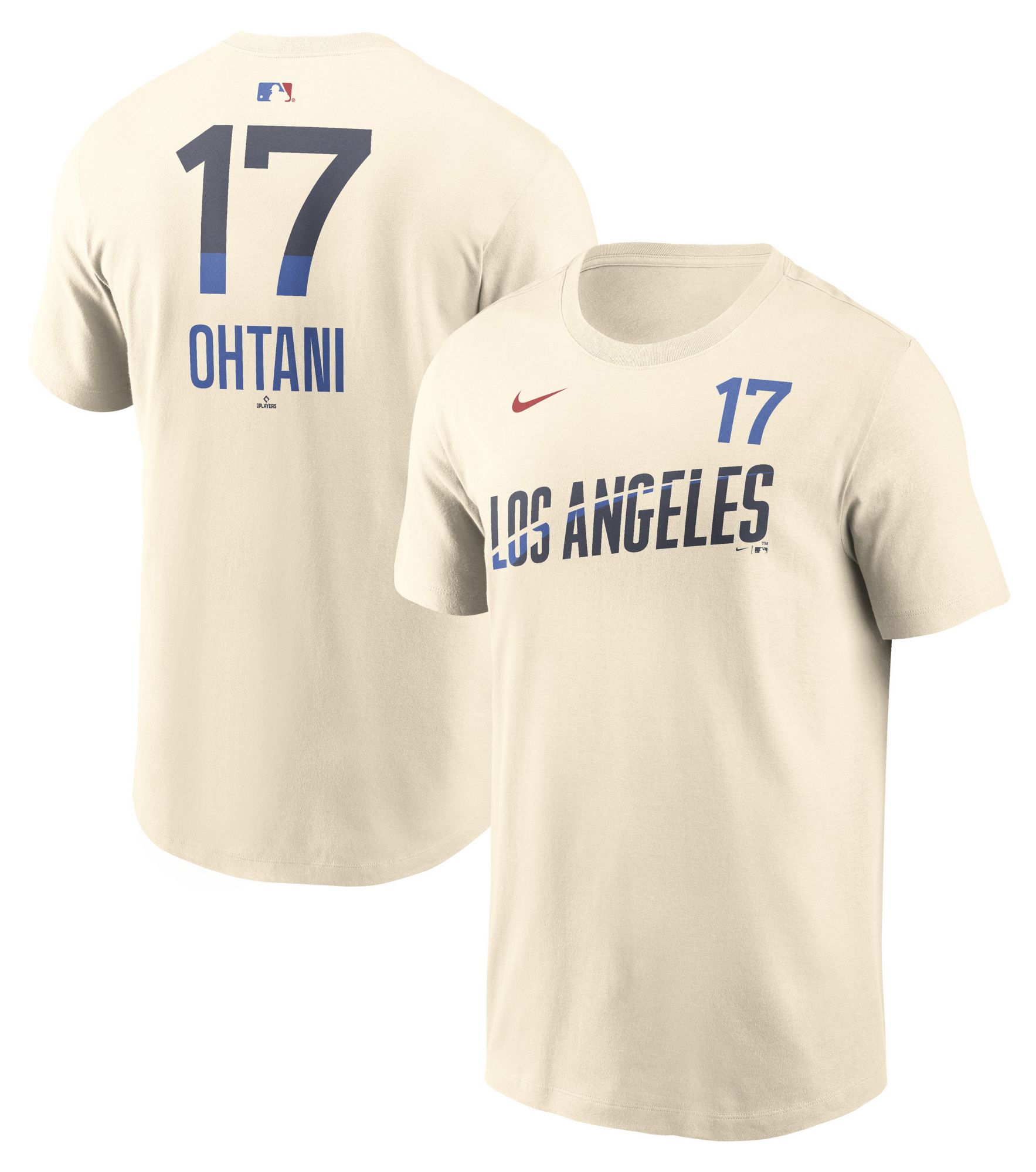 Nike Men's Los Angeles Dodgers Tan Shohei Ohtani #17 Home T-Shirt
