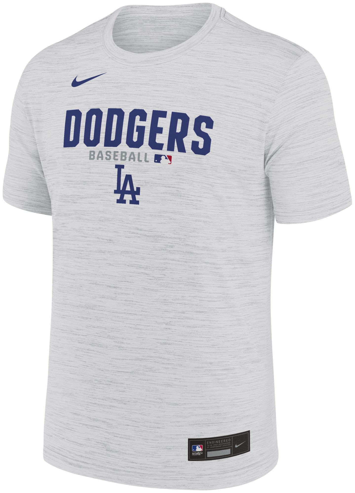 Nike Men's Los Angeles Dodgers White Authentic Velocity T-Shirt