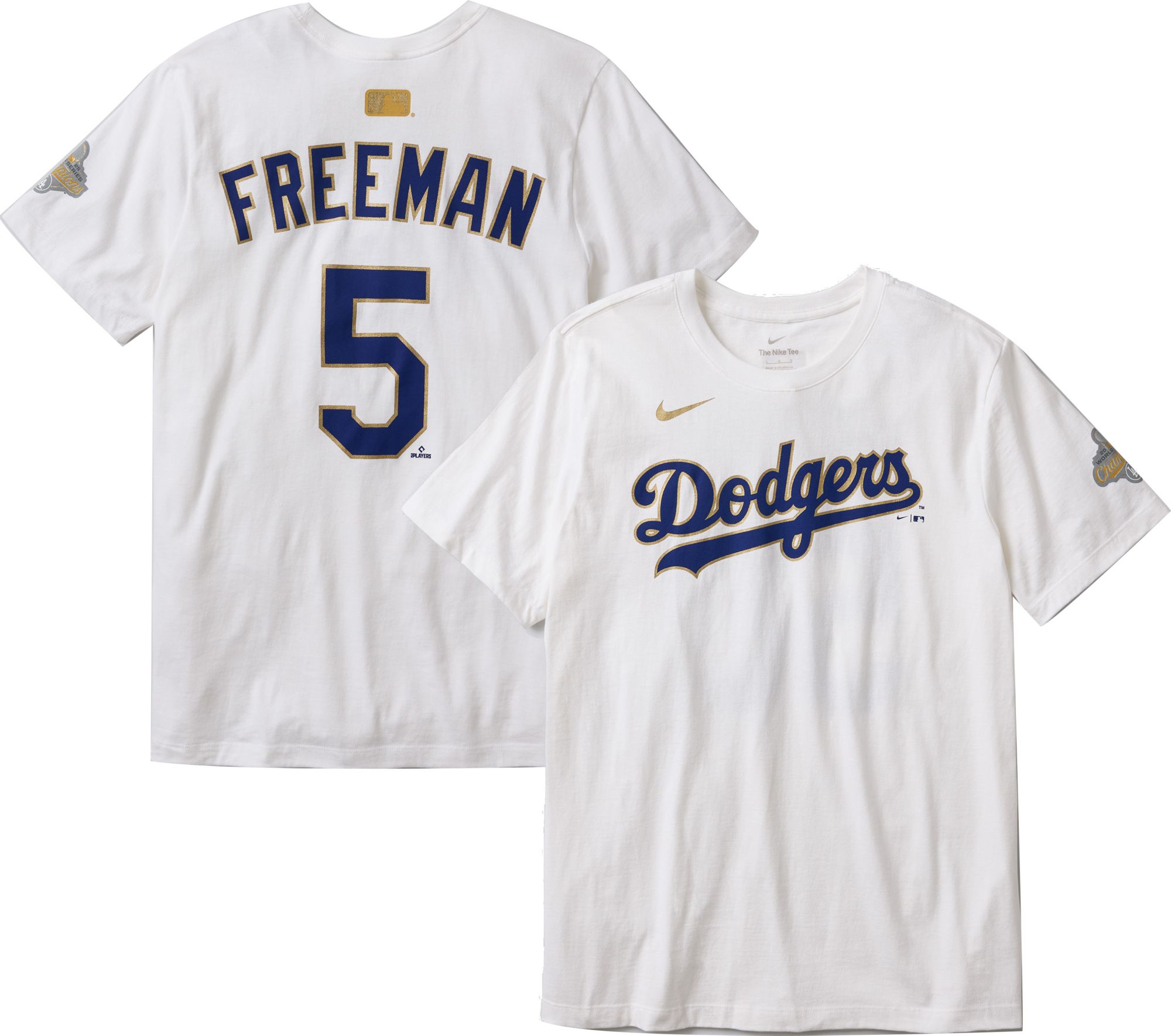 Nike Men's Los Angeles Dodgers Freddie Freeman #5 2026 Gold Collection T-Shirt