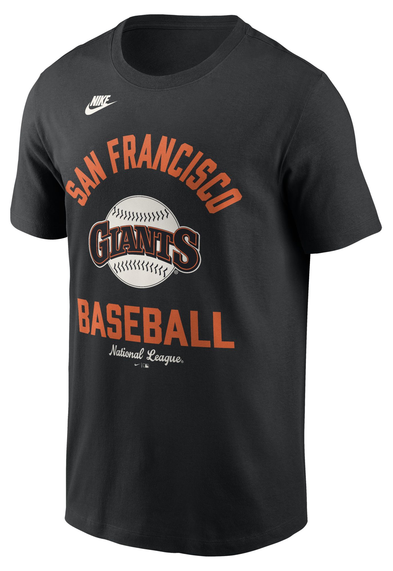 Nike Men's San Francisco Giants Black Arch Logo Cooperstown T-Shirt
