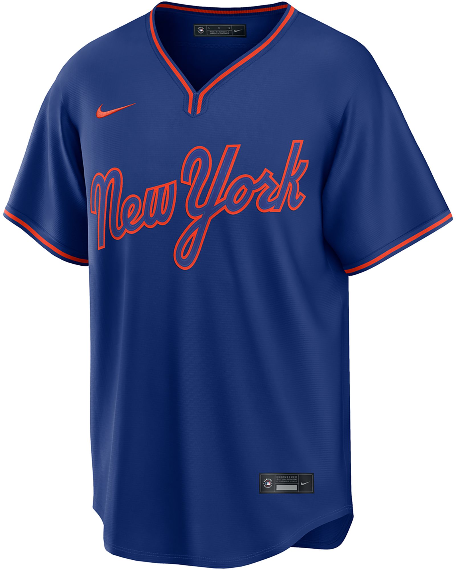 Nike Men's New York Mets Blue Blank Alternate Replica Jersey