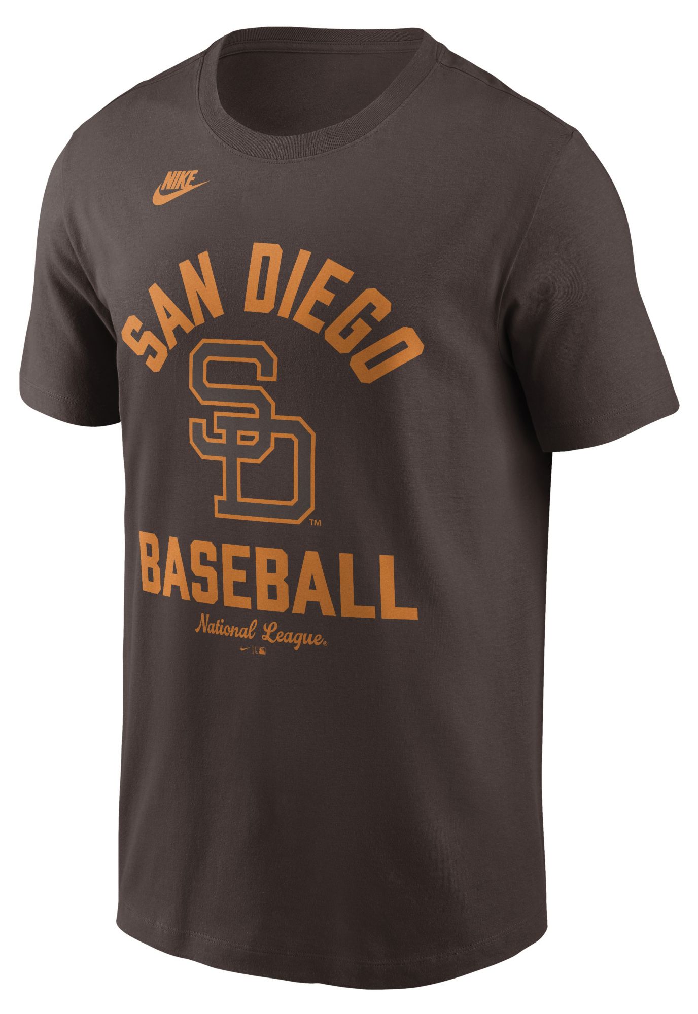 Nike Men's San Diego Padres Brown Arch Logo Cooperstown T-Shirt
