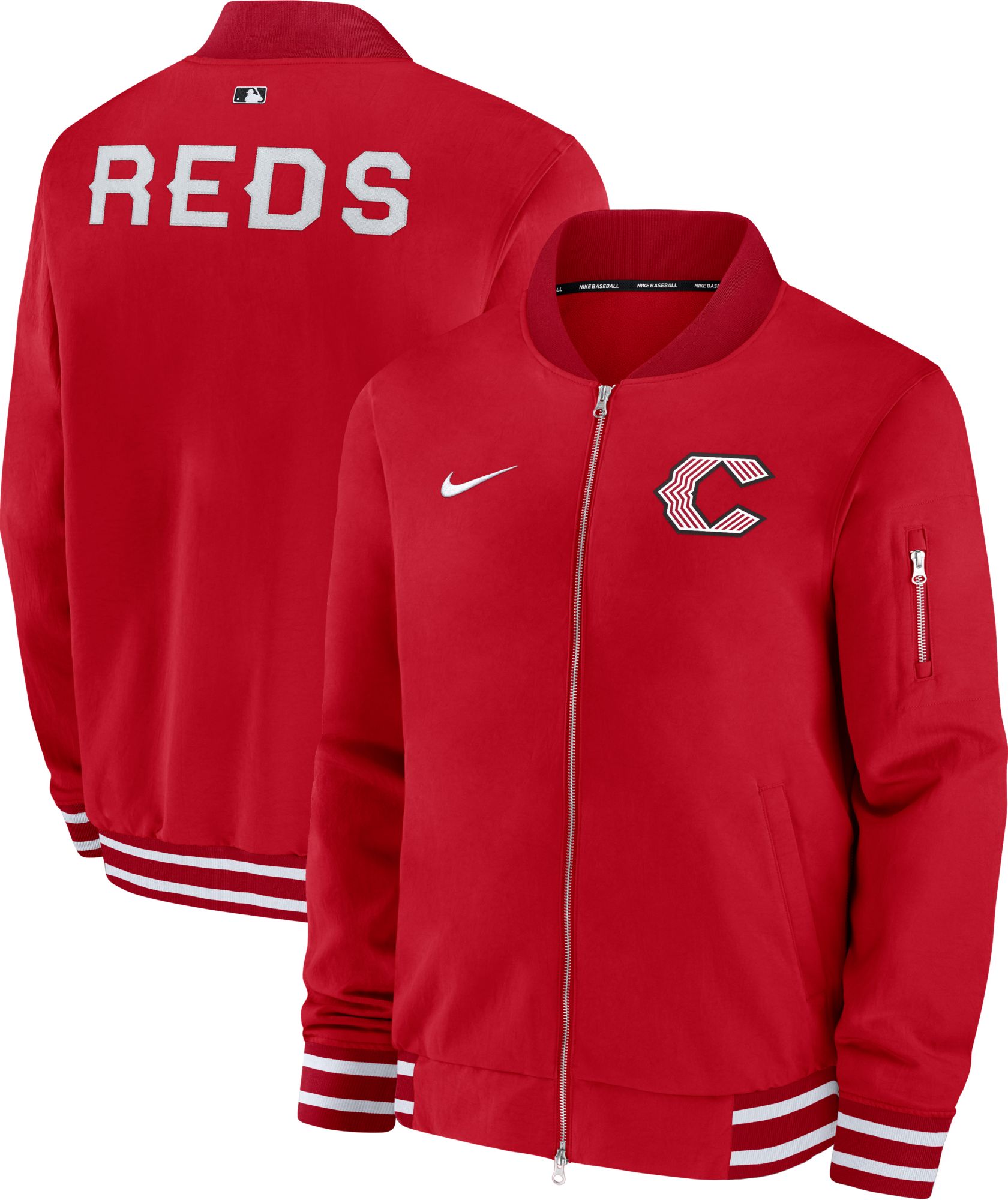 Nike Men's Cincinnati Reds 2026 City Connect Bomber Jacket