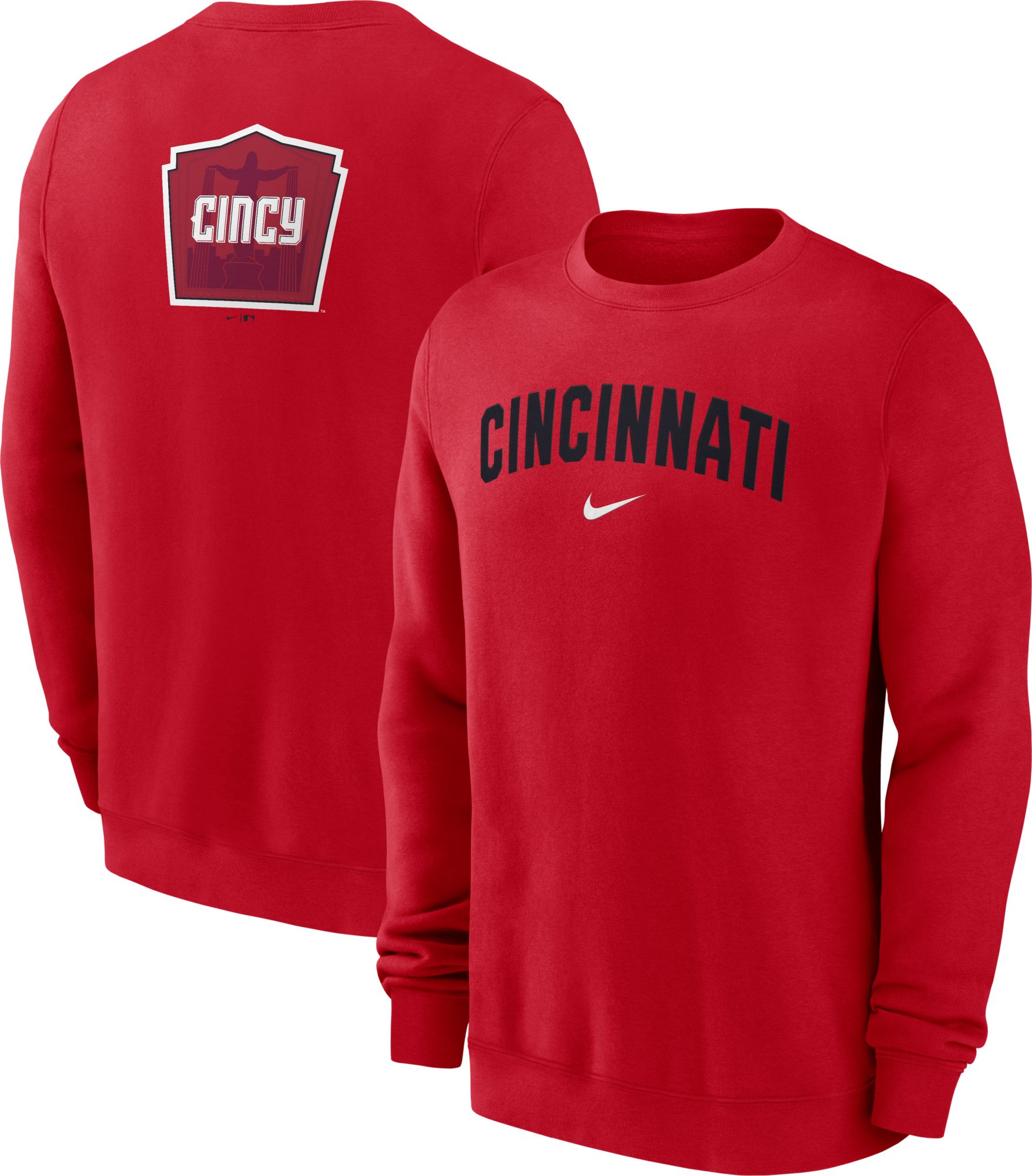 Nike Men's Cincinnati Reds 2026 City Connect 2 Hit Crewneck Sweatshirt