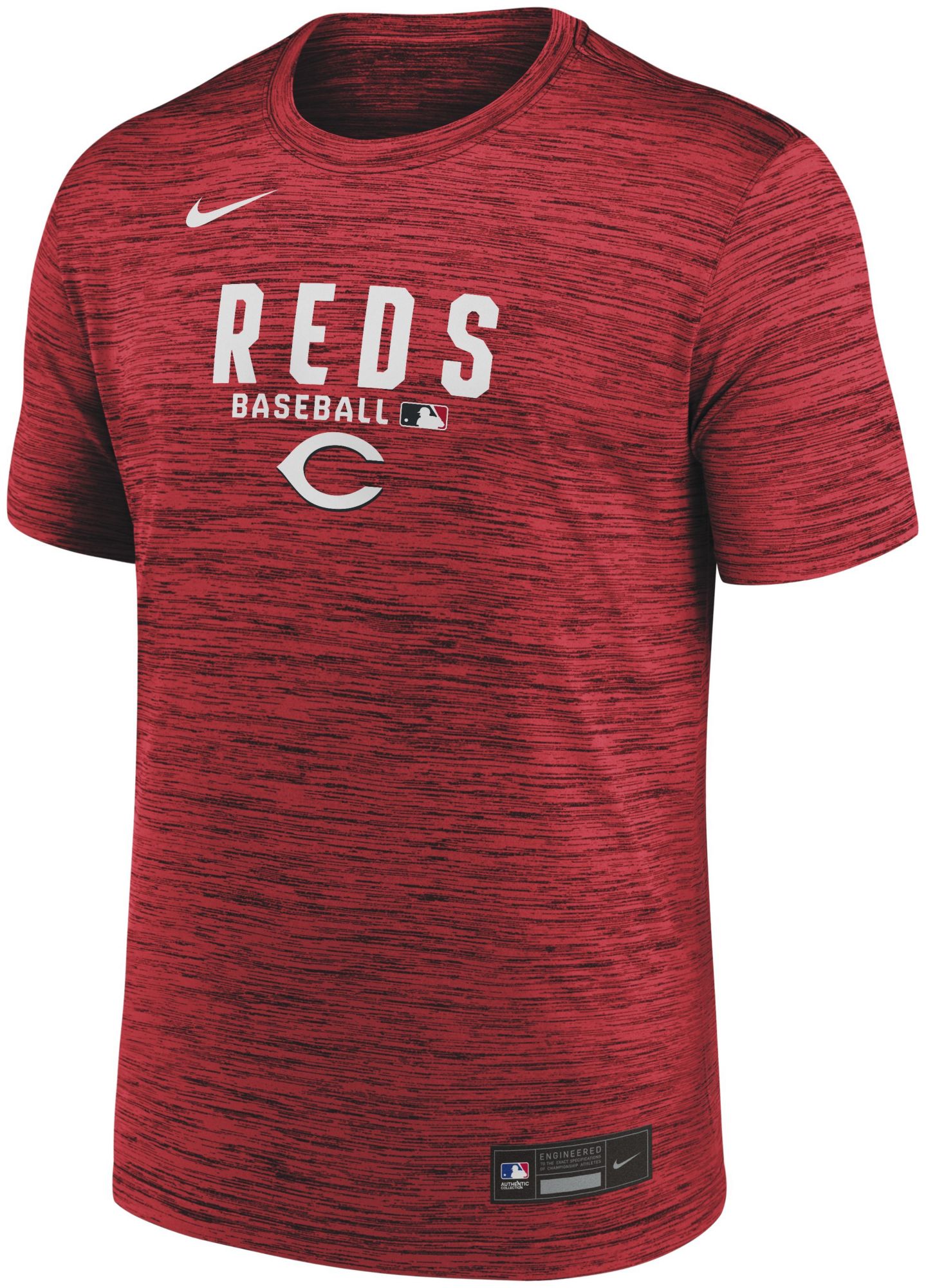 Nike Men's Cincinnati Reds Red Authentic Velocity T-Shirt