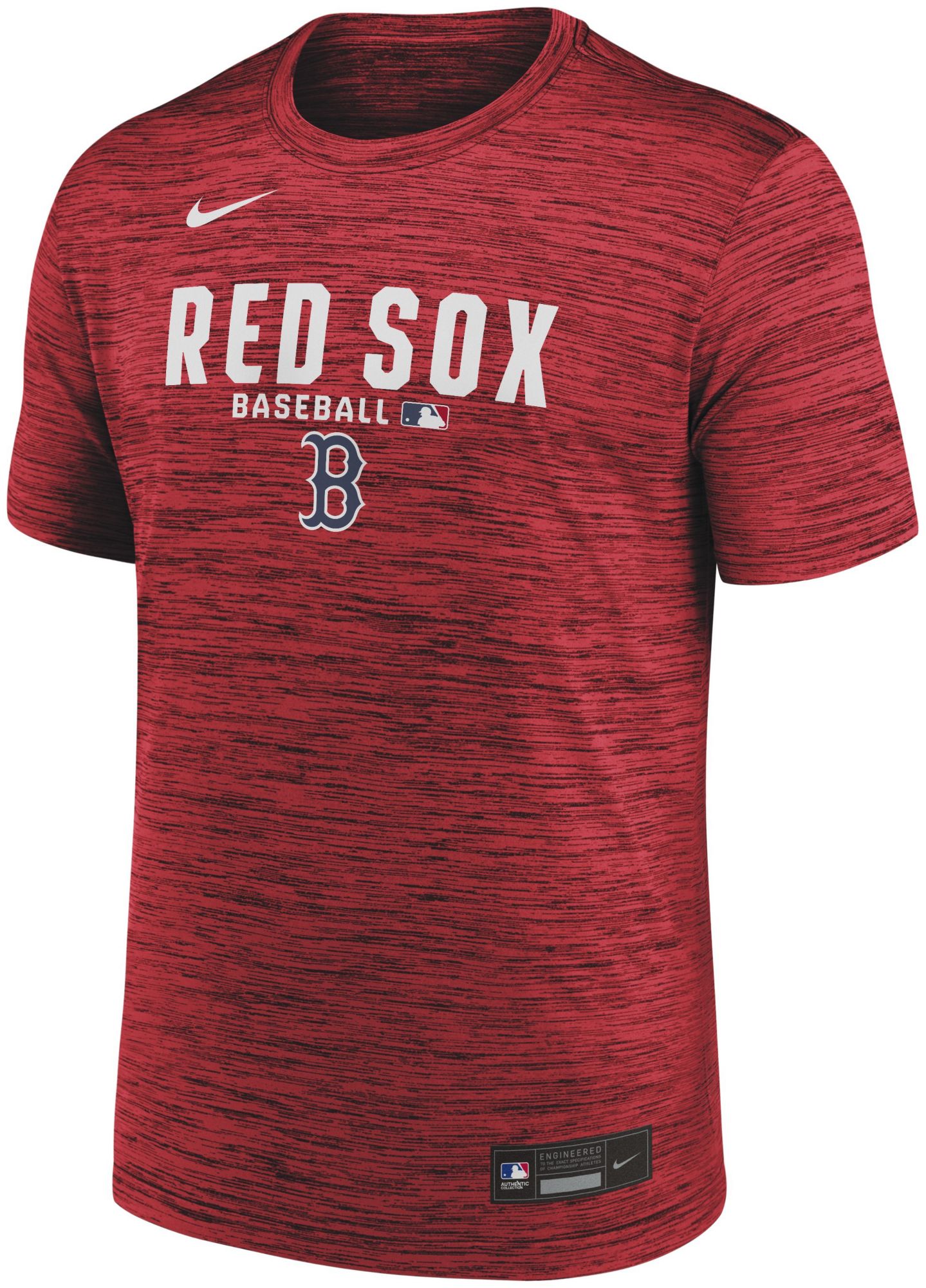 Nike Men's Boston Red Sox Red Authentic Velocity T-Shirt