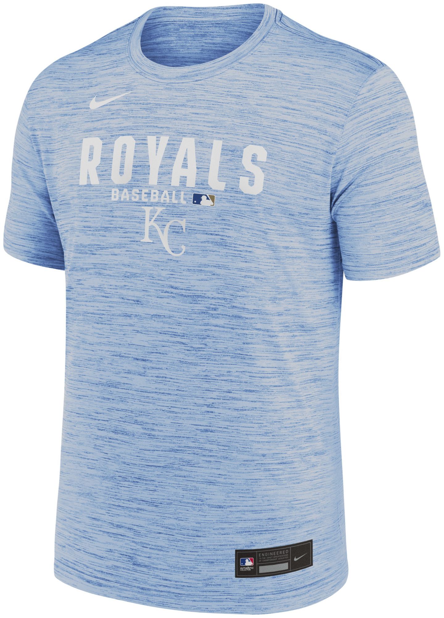 Nike Men's Kansas City Royals Blue Authentic Velocity T-Shirt