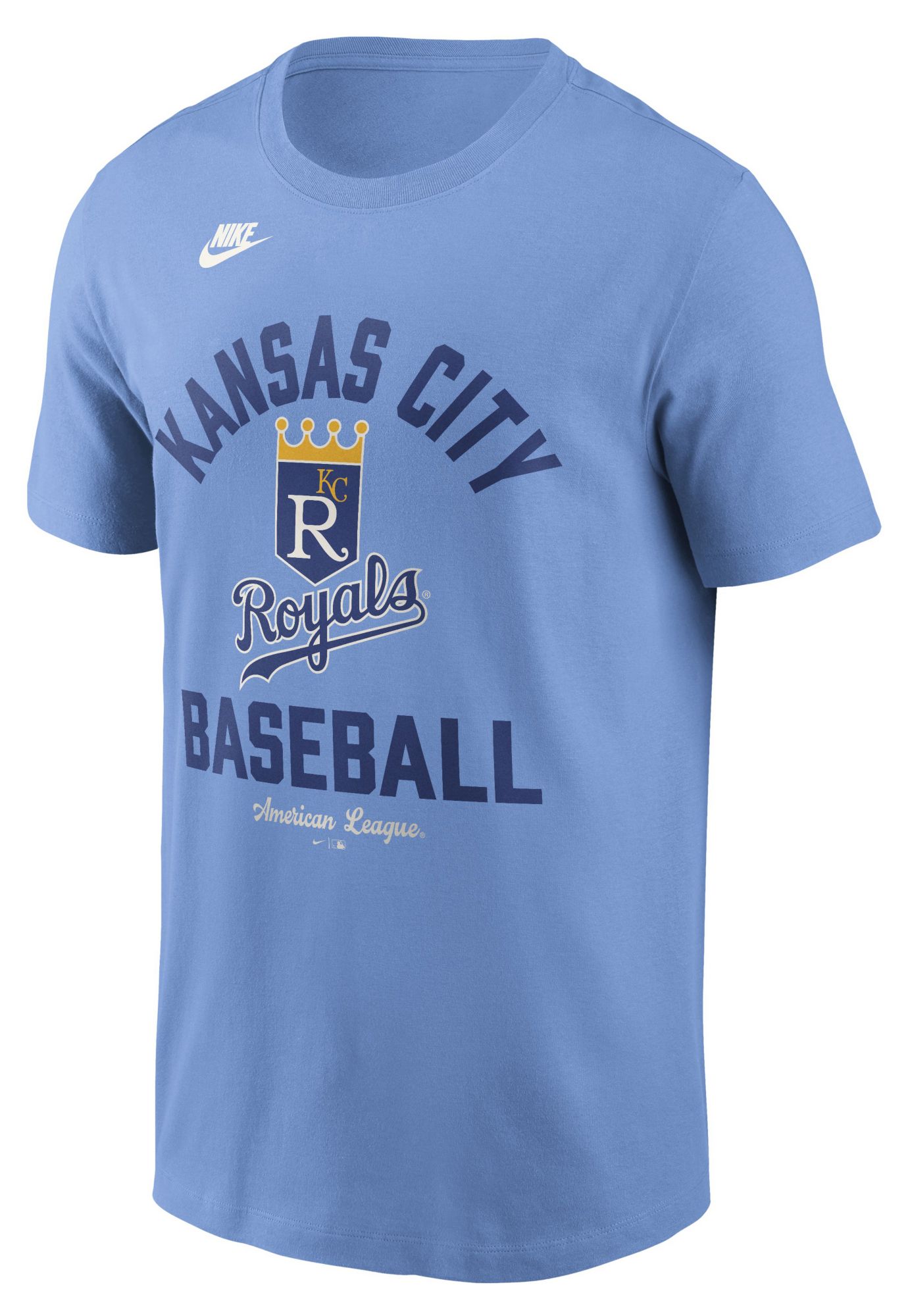 Nike Men's Kansas City Royals Blue Arch Logo Cooperstown T-Shirt
