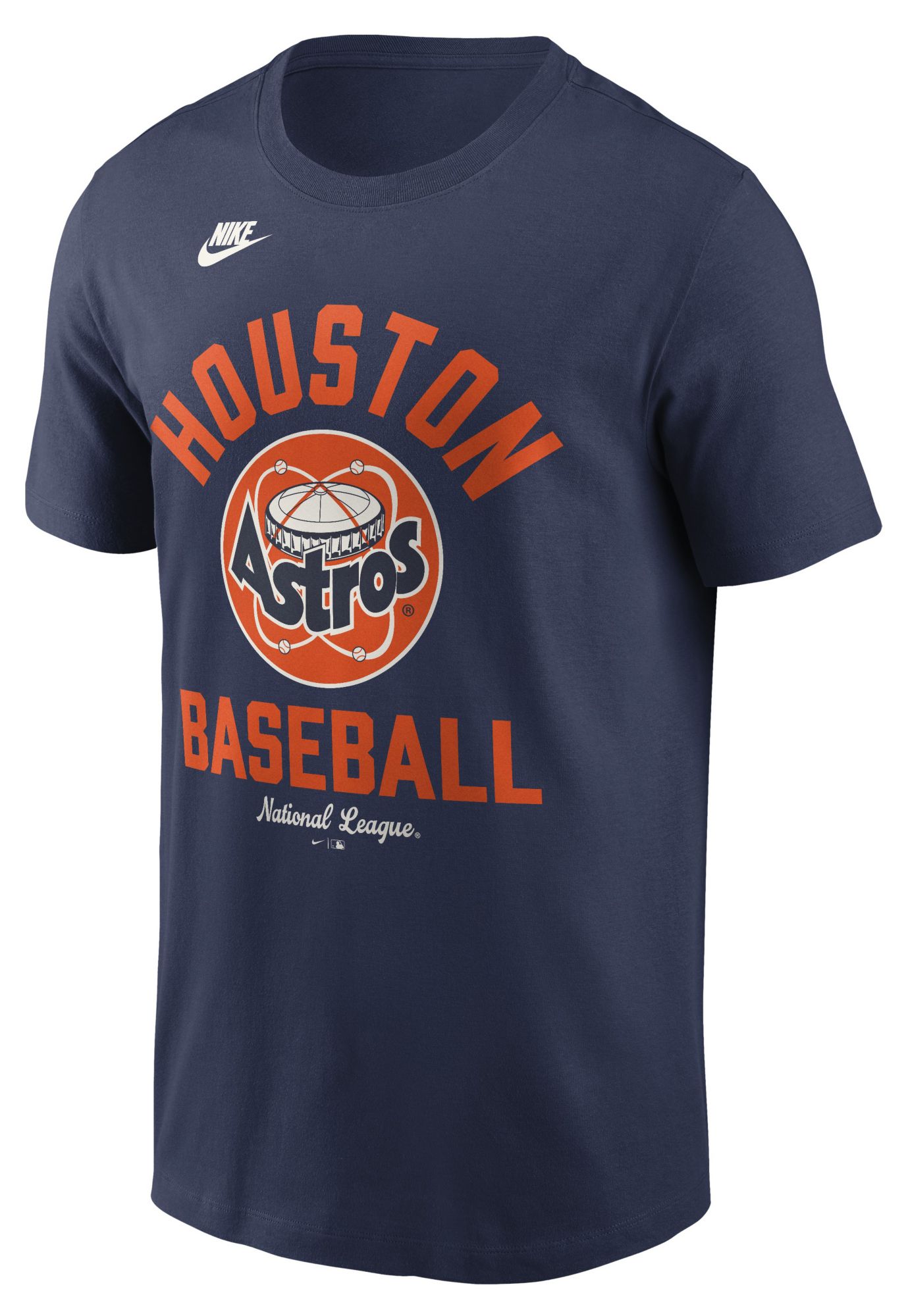 Nike Men's Houston Astros Navy Arch Logo Cooperstown T-Shirt