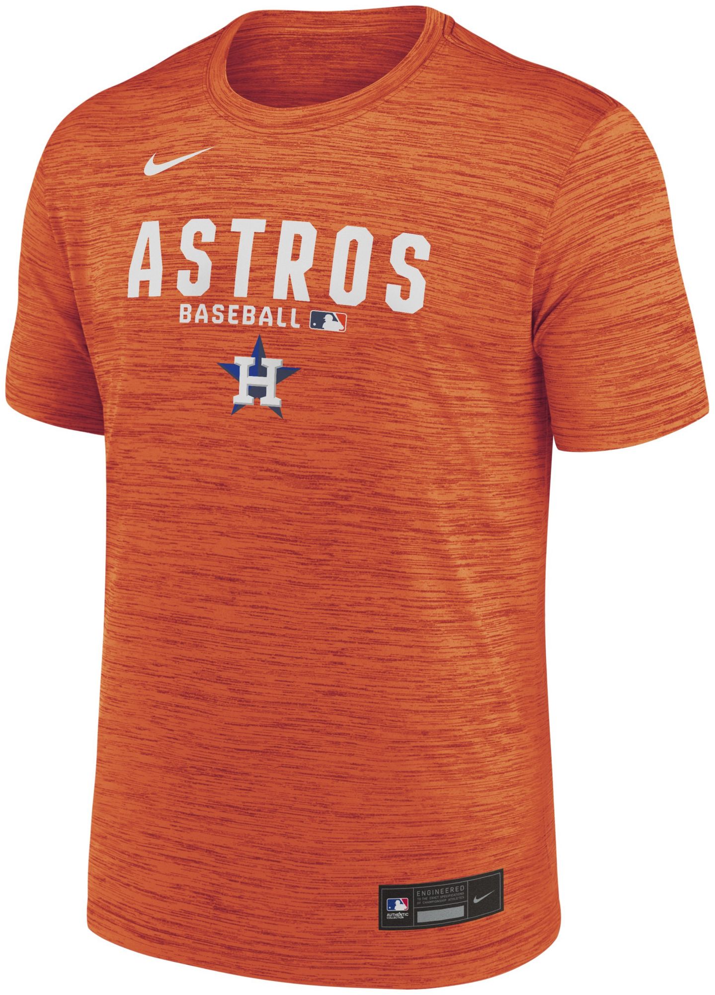 Nike Men's Houston Astros Orange Authentic Velocity T-Shirt