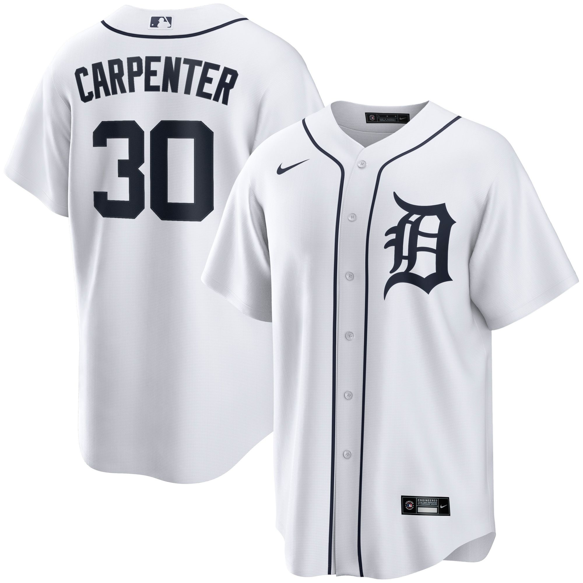 Nike Men's Detroit Tigers Kerry Carpenter #30 Replica Home Jersey