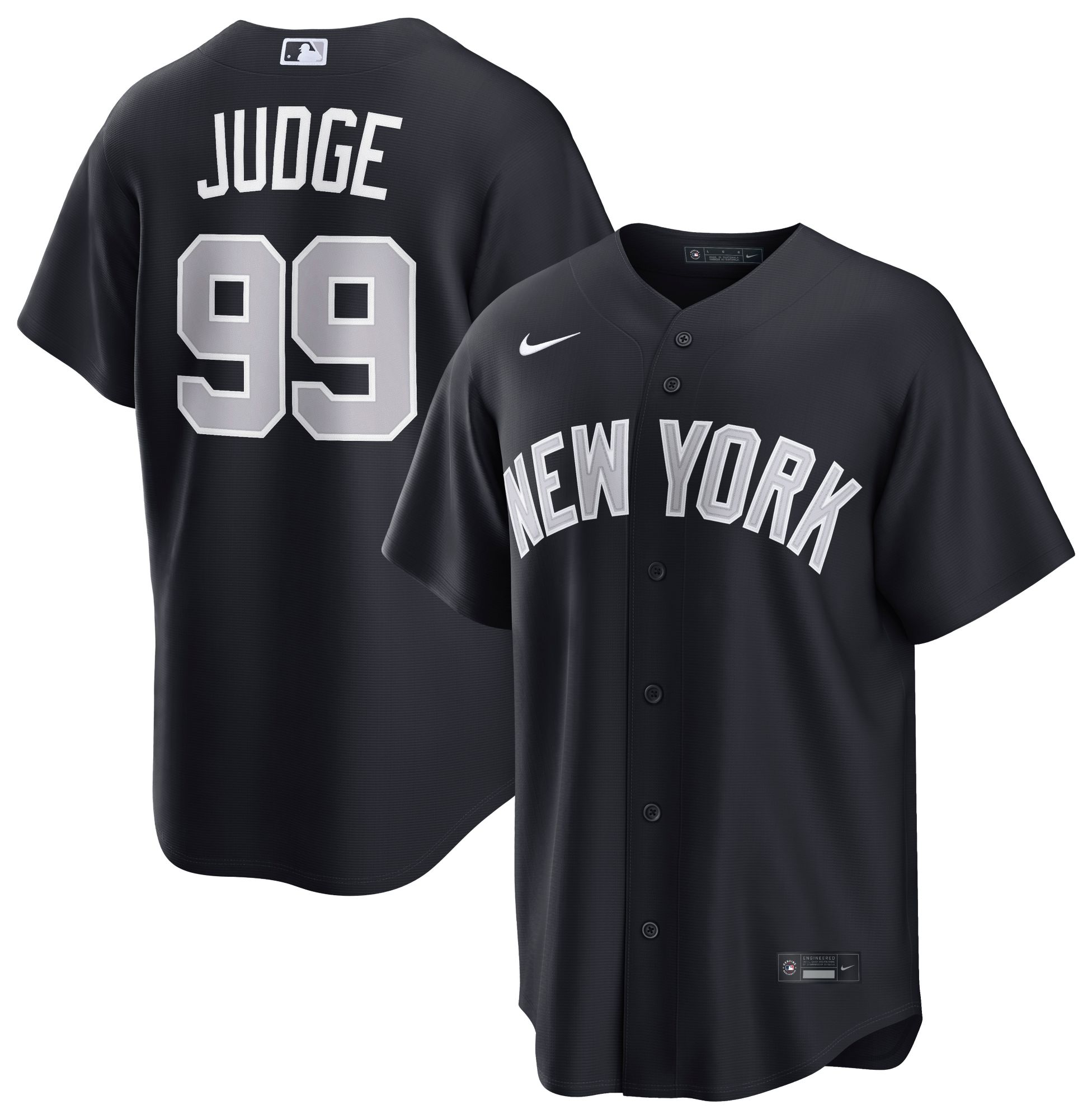 Nike Men's New York Yankees Blue Aaron Judge #99 Alternate Replica Jersey