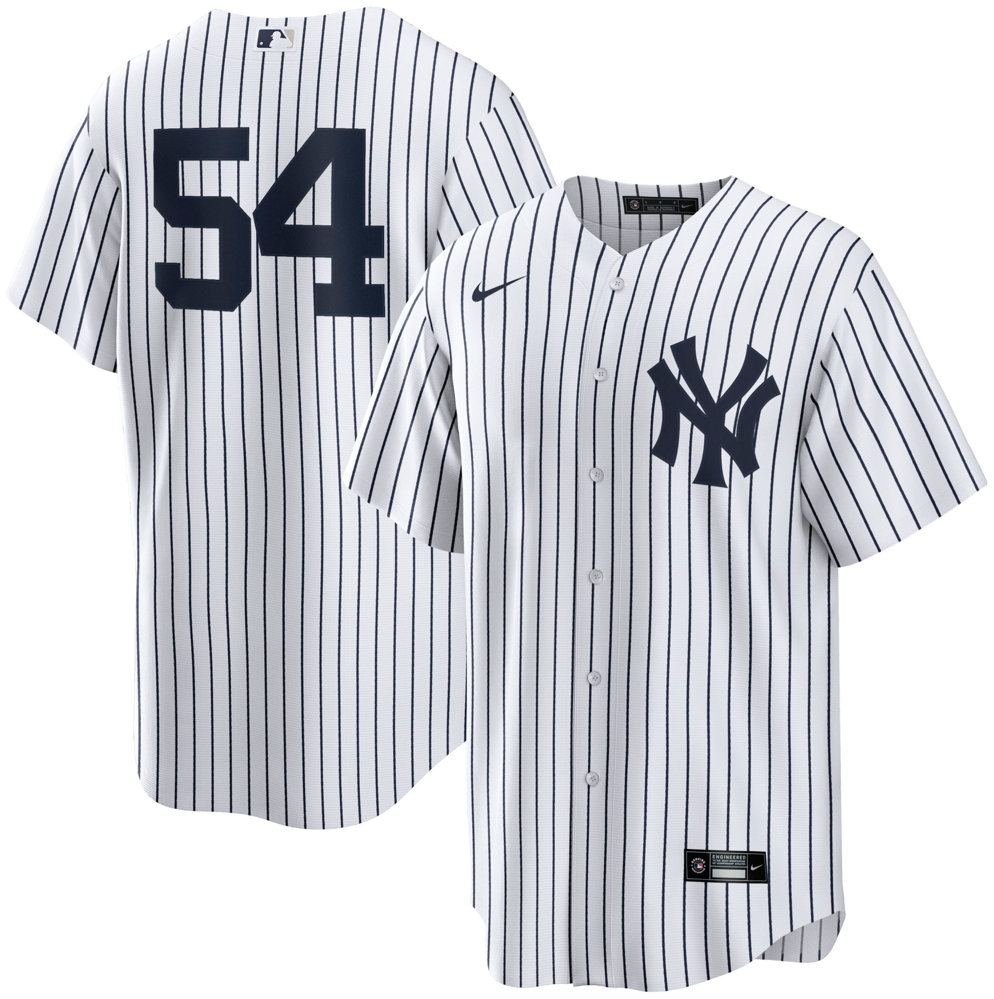 Nike Men's New York Yankees Max Fried #54 White Home Replica Jersey