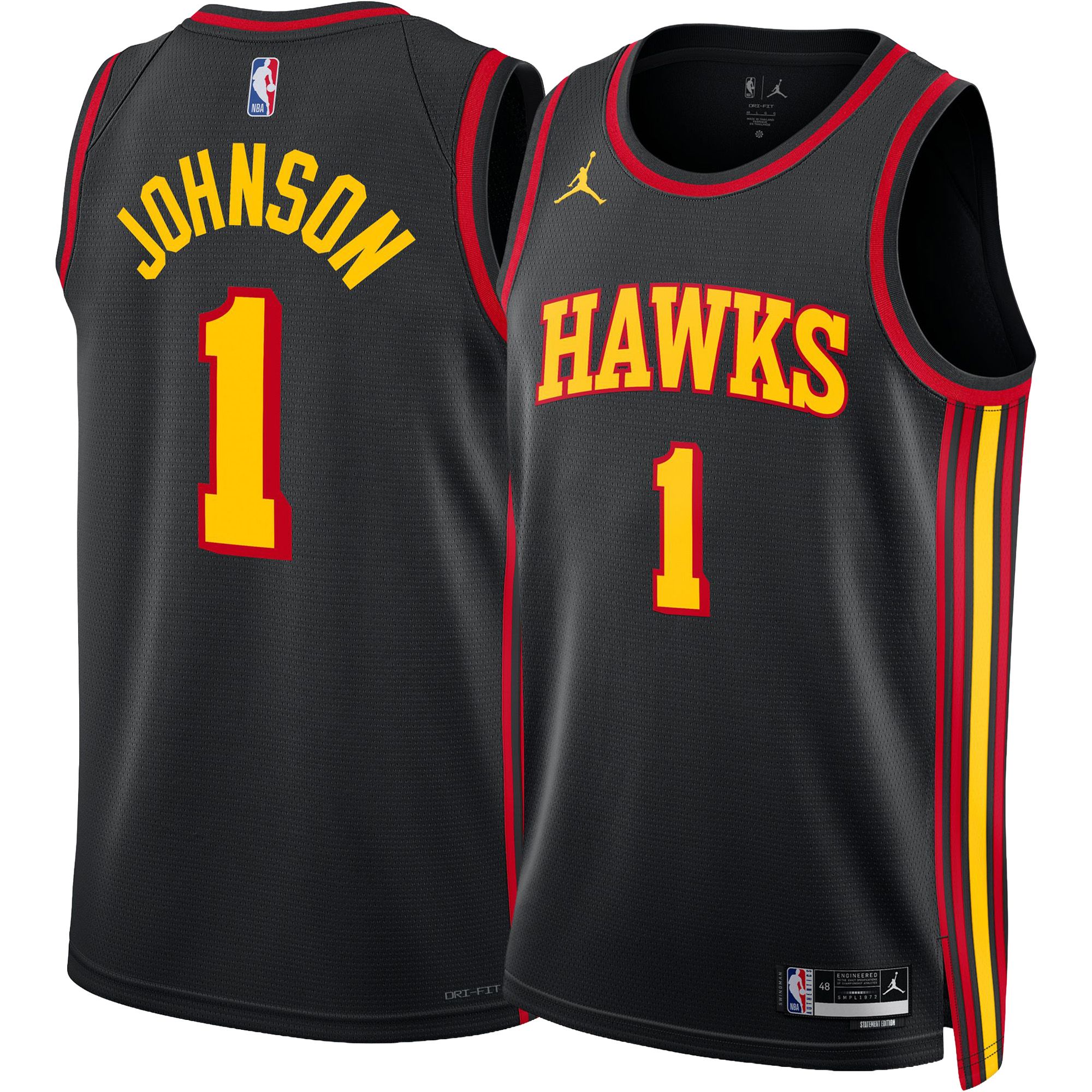 Nike Men's Atlanta Hawks Jalen Johnson Swingman Statement Jersey