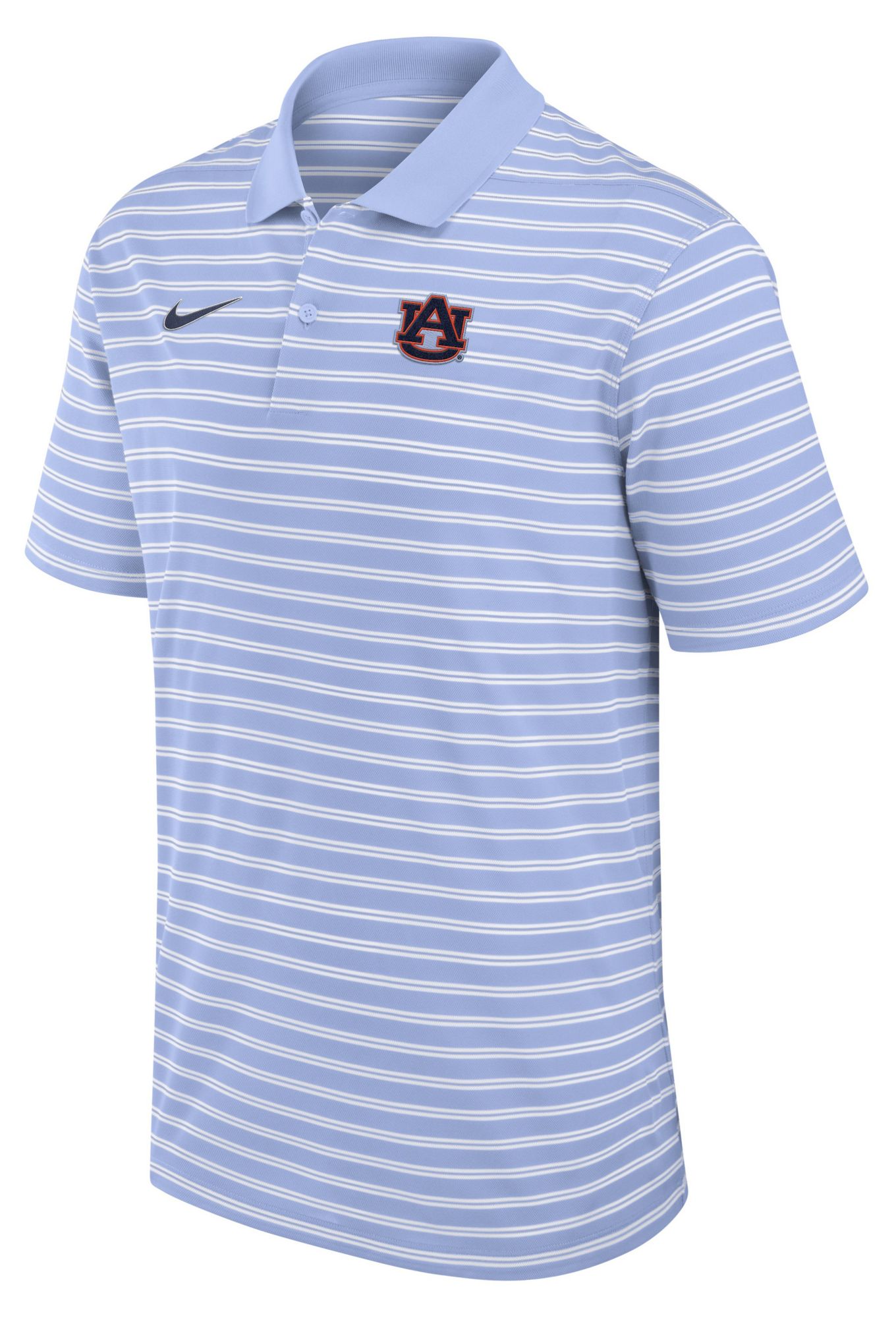 Nike Men's Auburn Tigers Light Blue Country Club Striped Polo