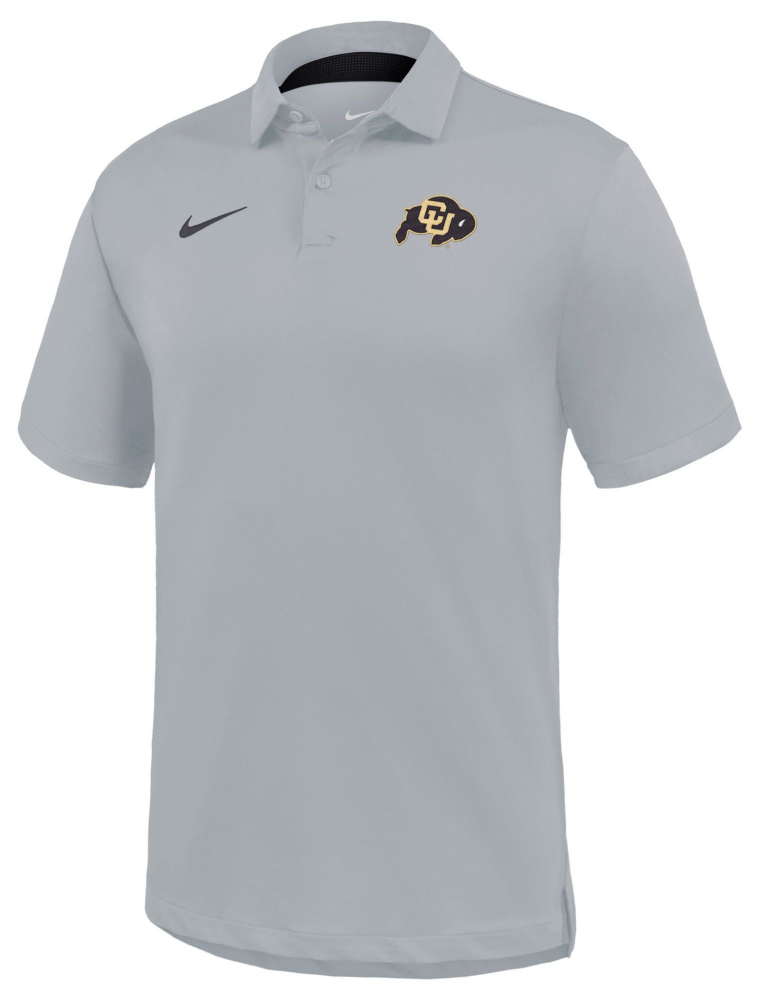 Nike Men's Colorado Buffaloes Grey Dri-FIT Tour Golf Polo